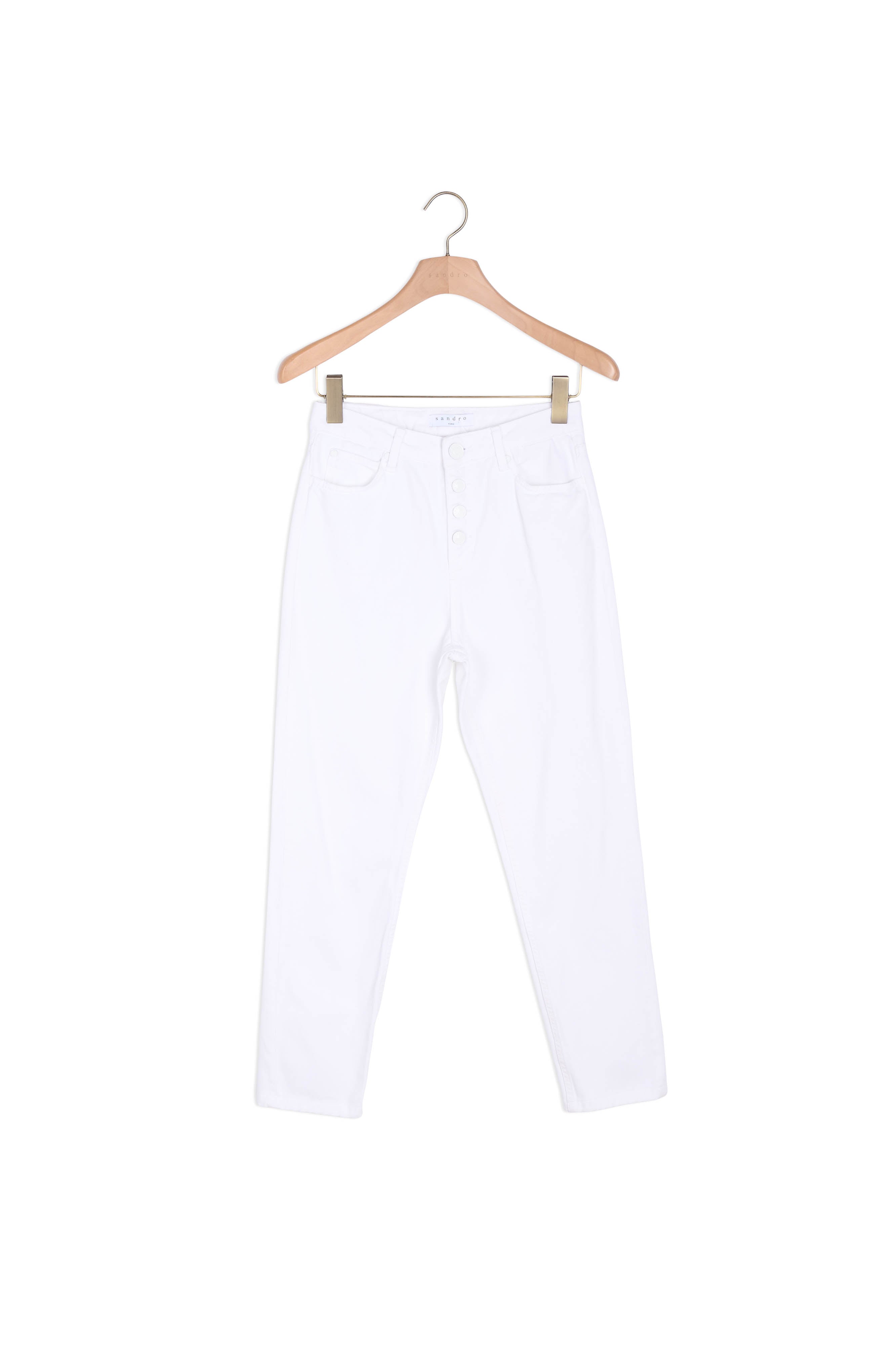 Jeans coupe droite taille haute Sandro seconde main