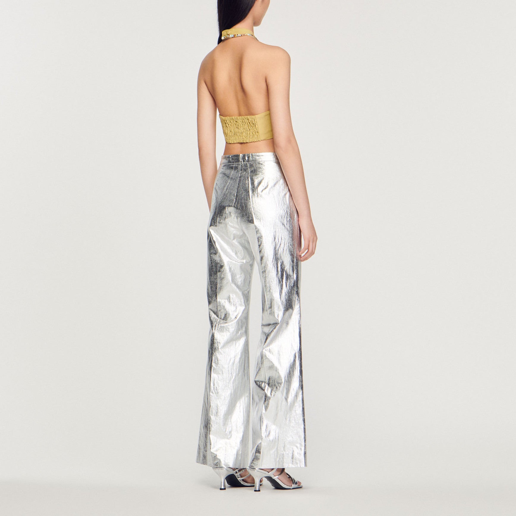 Top court orné de strass Sandro seconde main