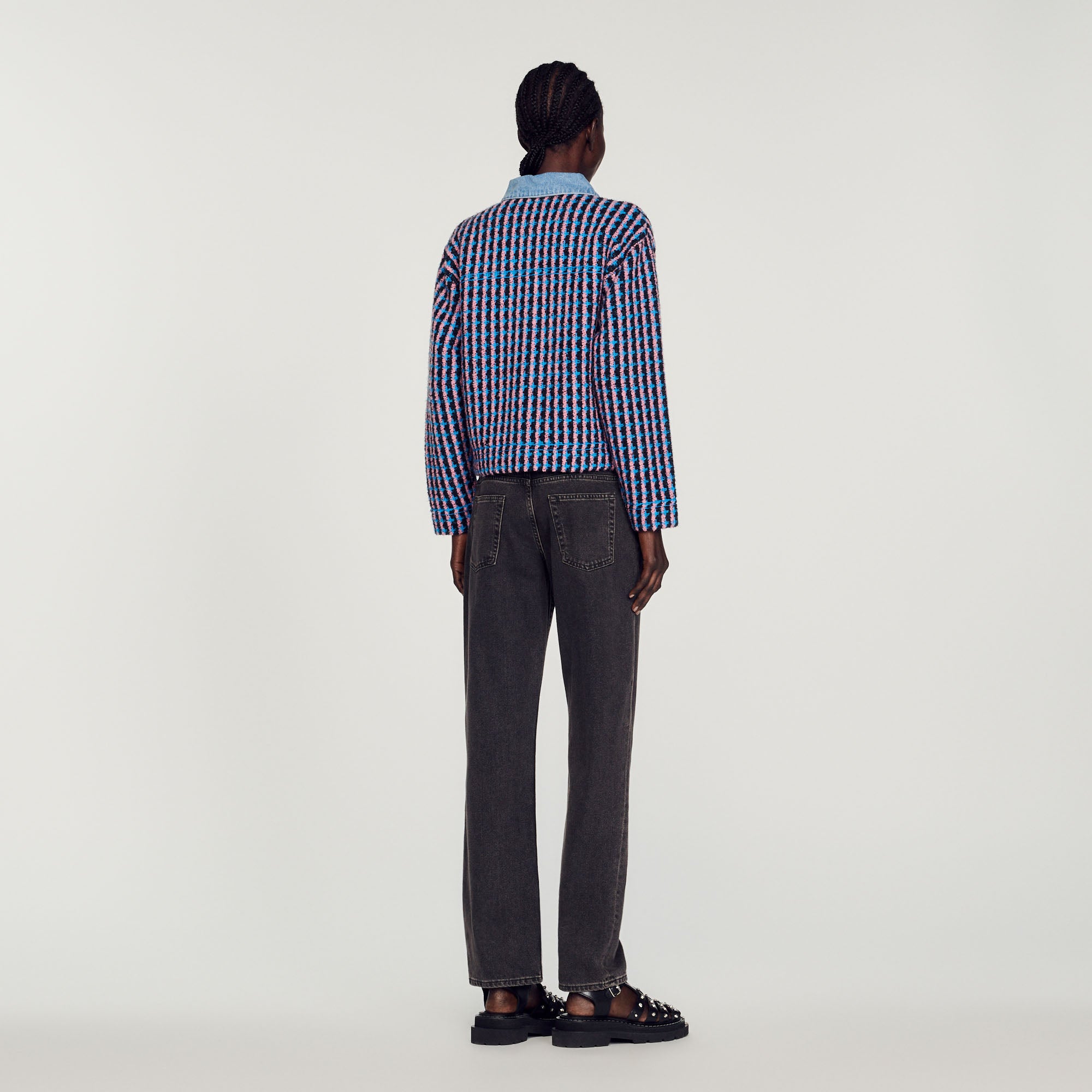 Cardicoat en tweed Sandro seconde main