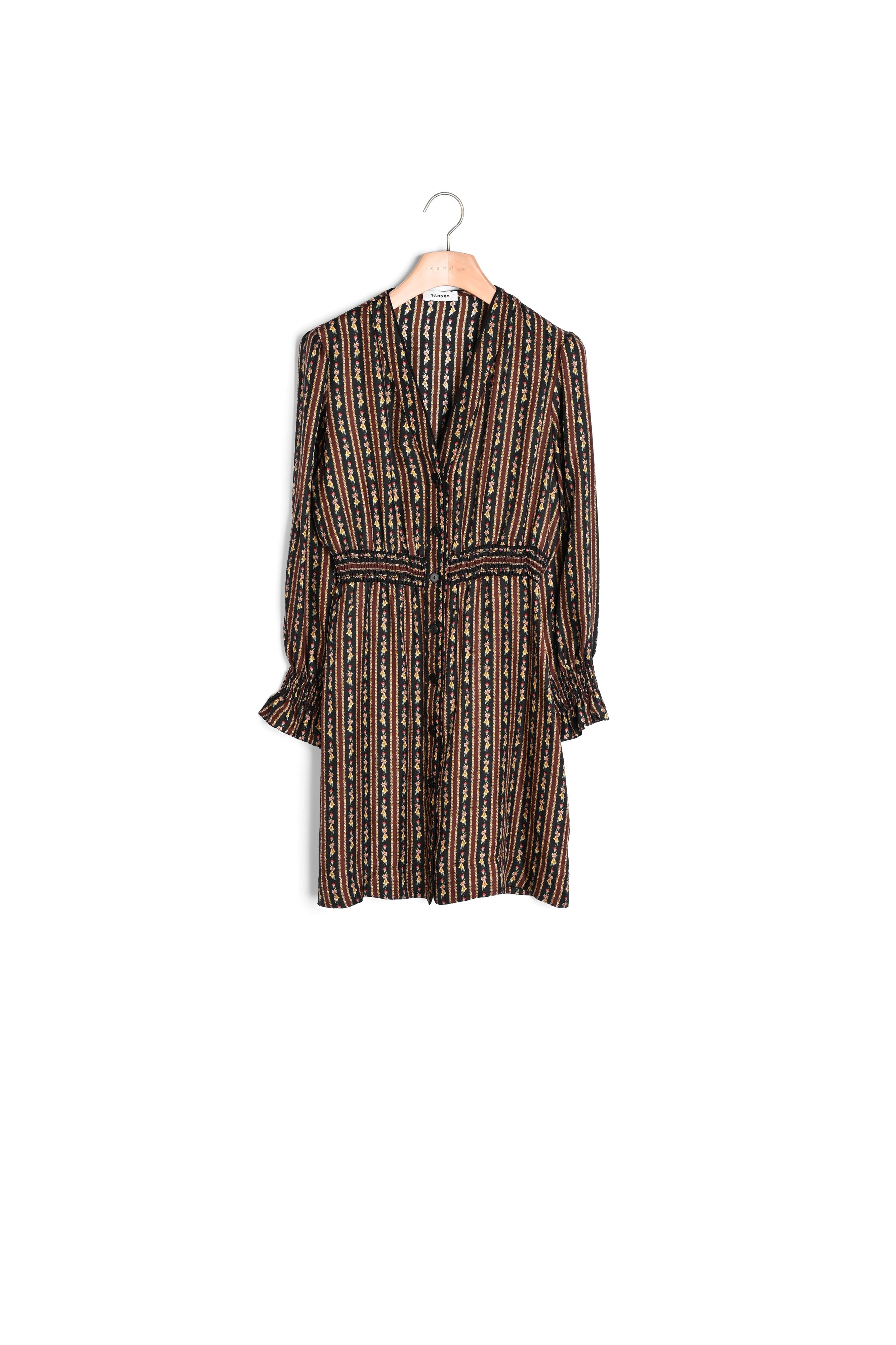 Robe courte imprimée Sandro seconde main