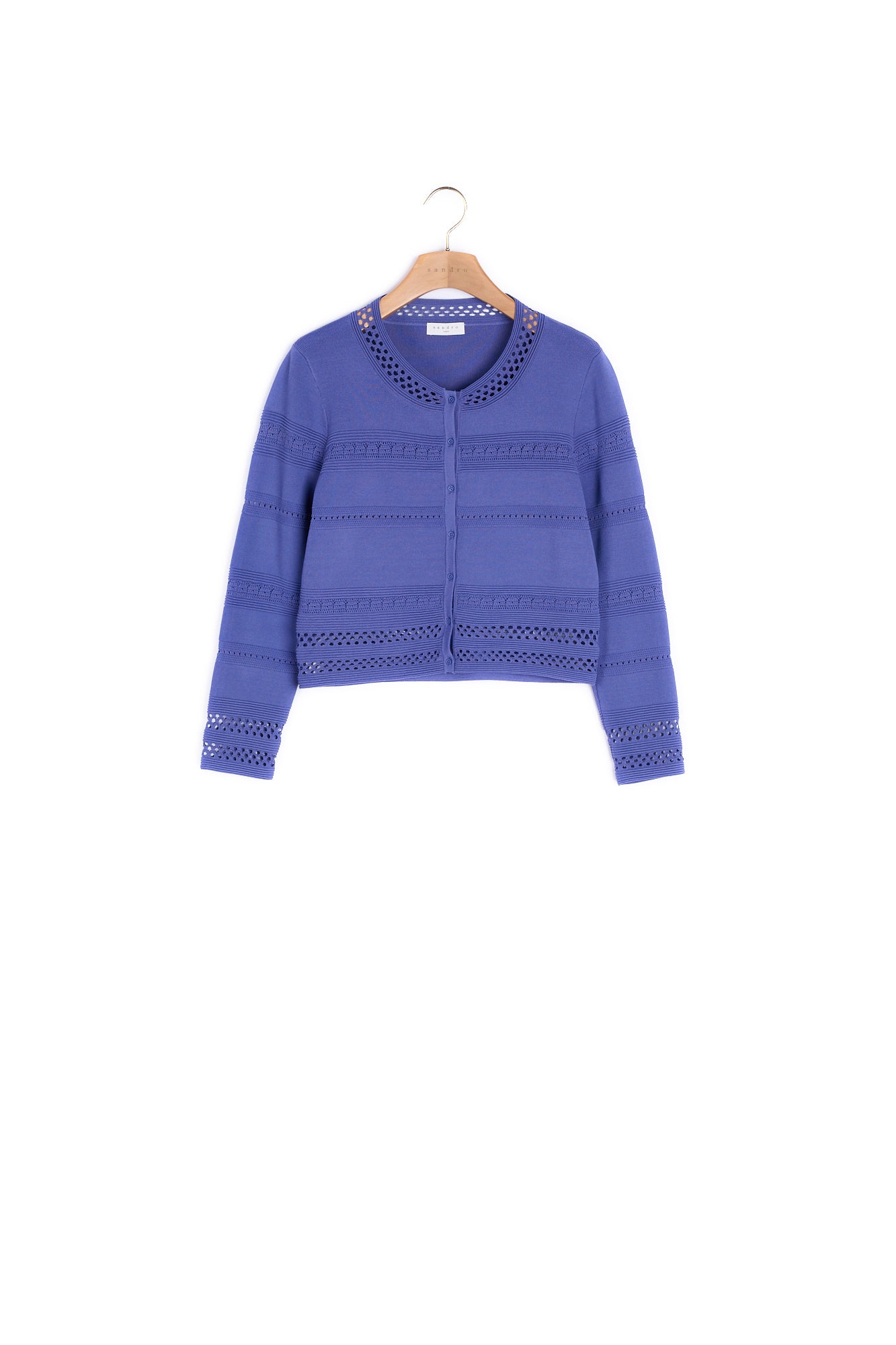 Gilet court en Maille travaillée Sandro seconde main