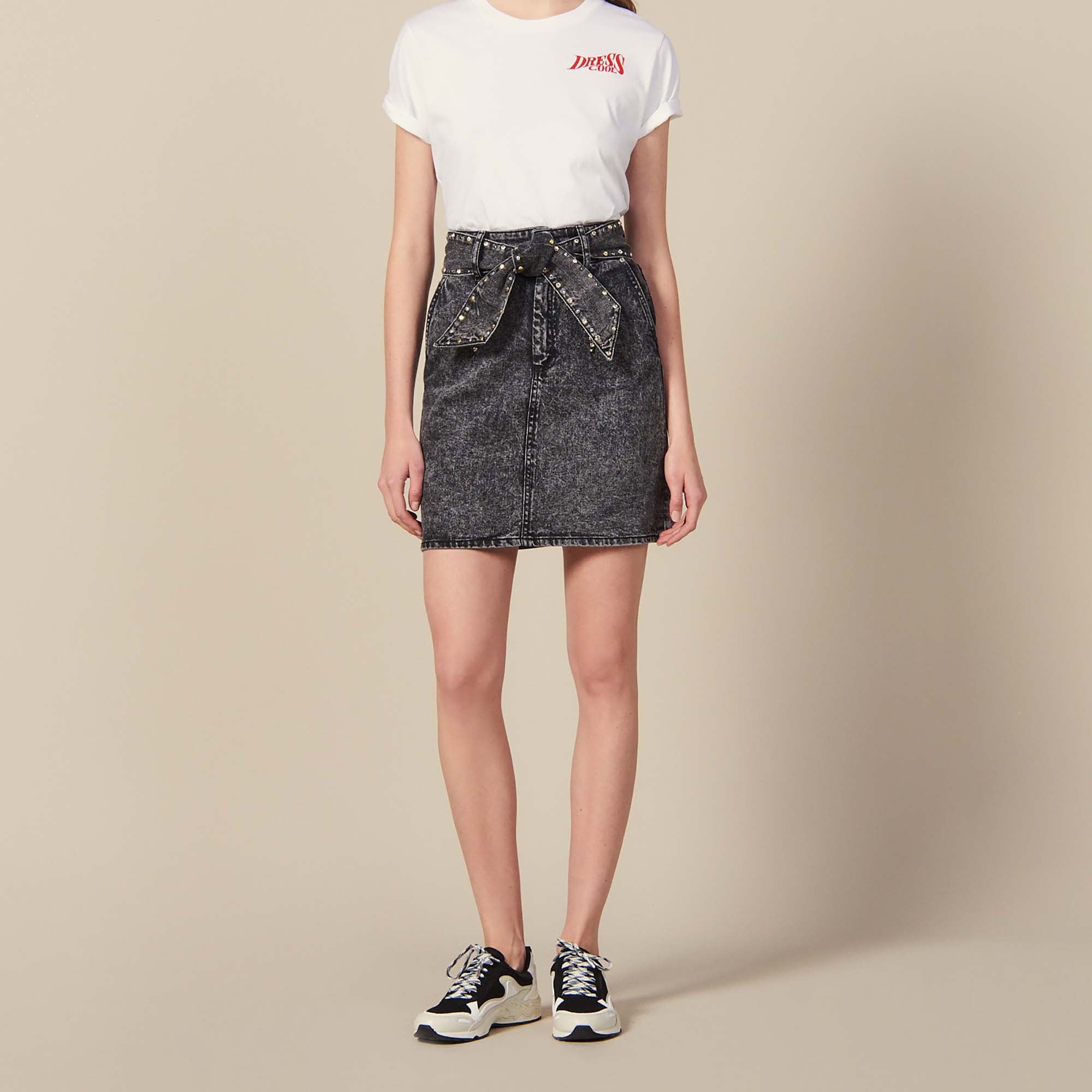 Jupe taille haute avec ceinture Sandro seconde main