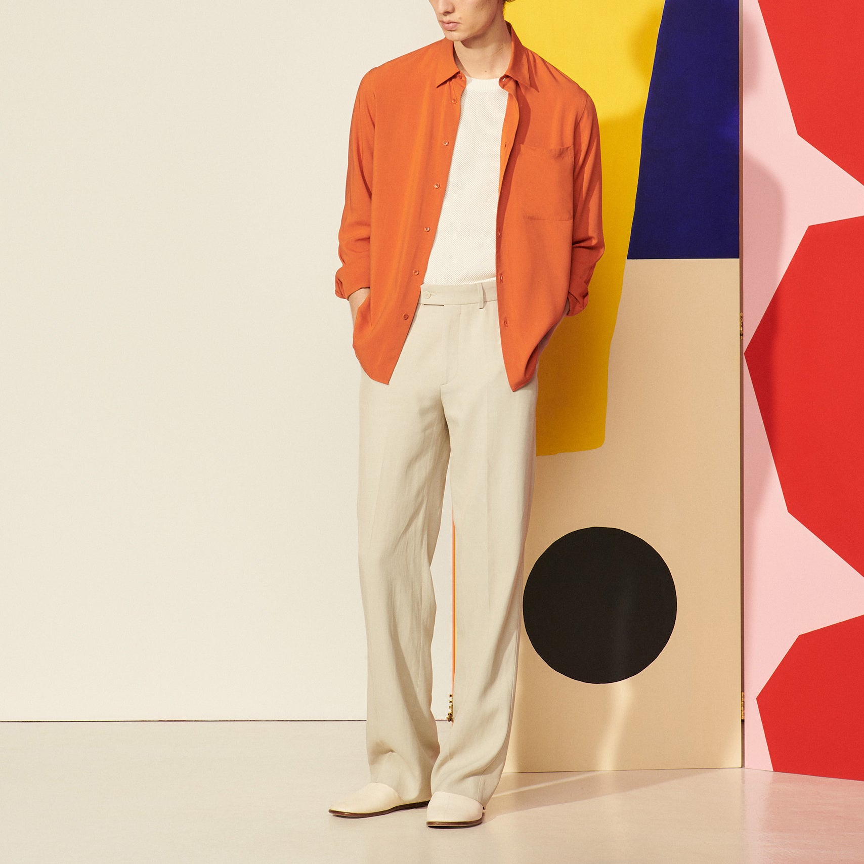 Chemise fluide unie Sandro seconde main