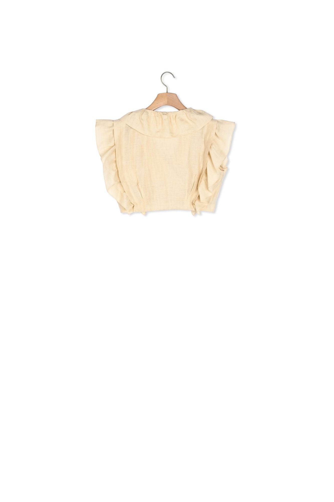 Top court à volants Sandro seconde main