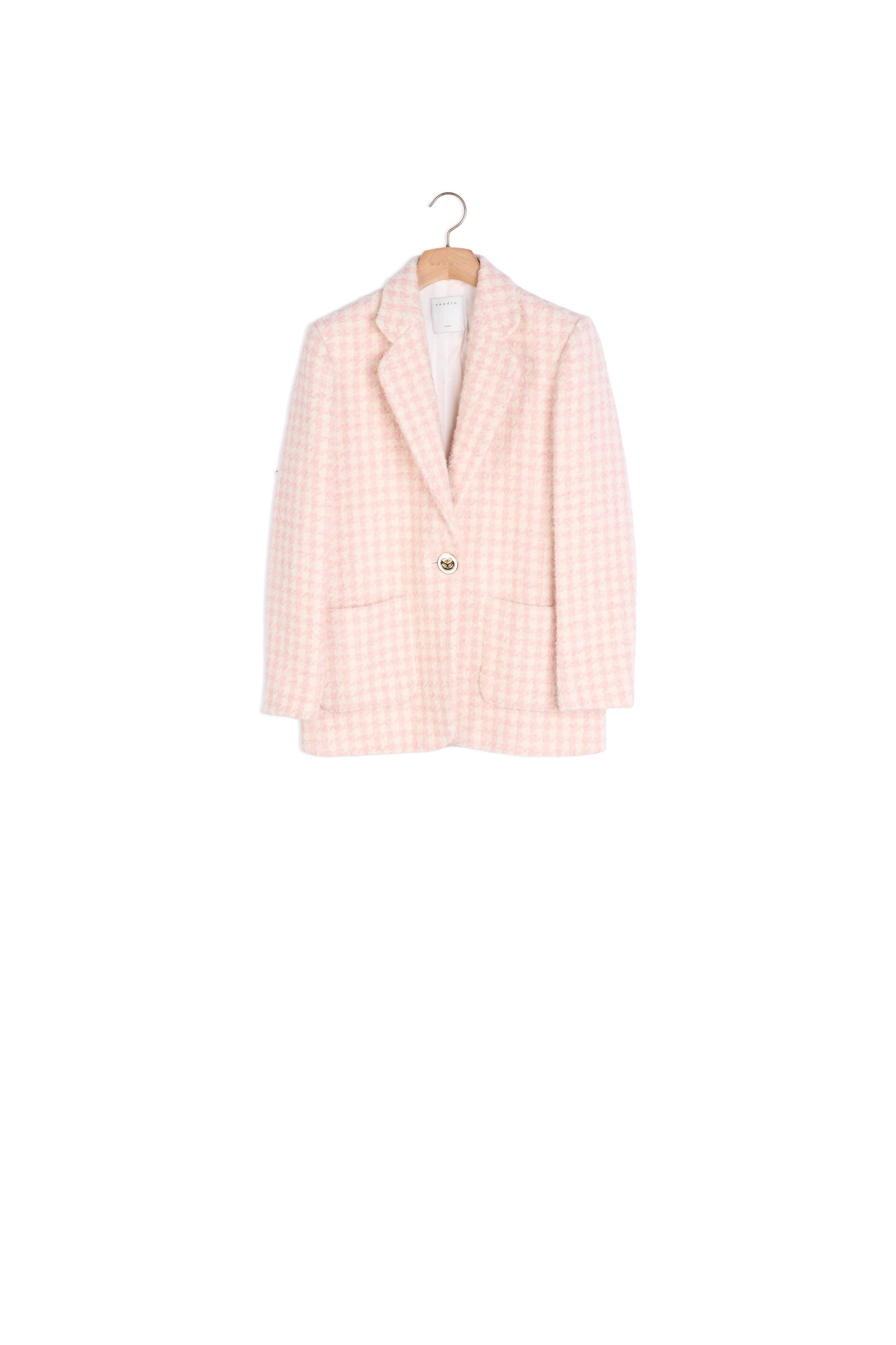 Veste imprimé blanc et rose Sandro seconde main