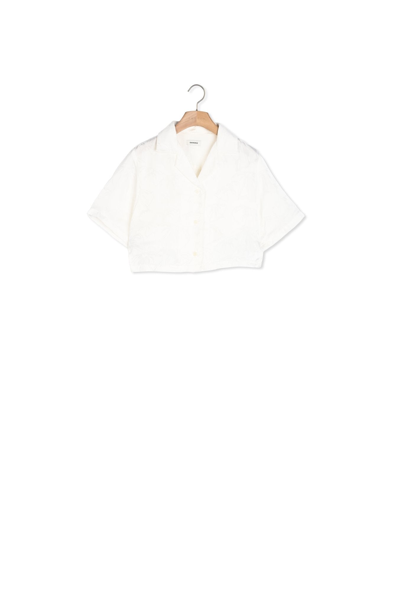 Chemise courte à jacquard à noeuds Sandro seconde main