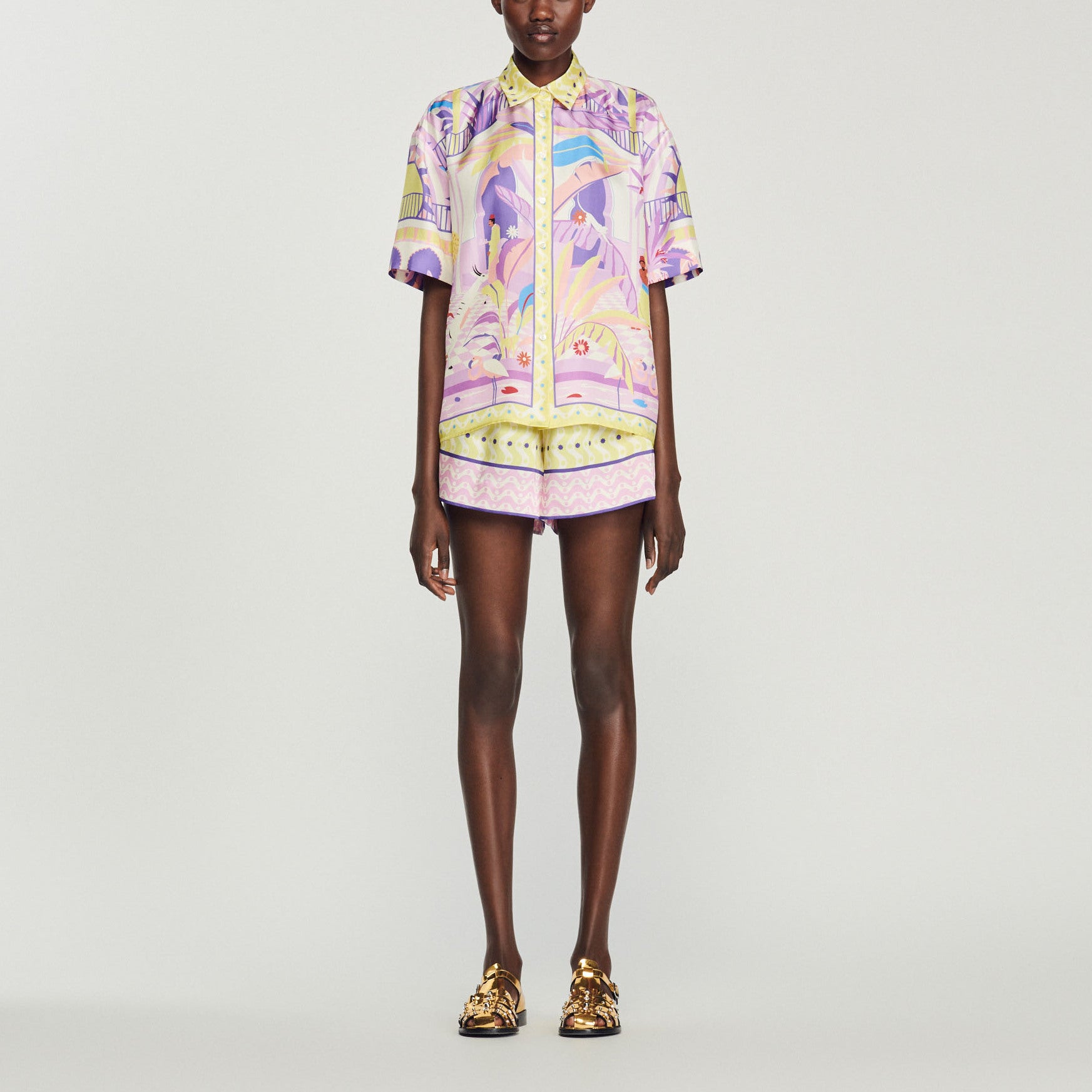 Chemise imprimée Sandro seconde main