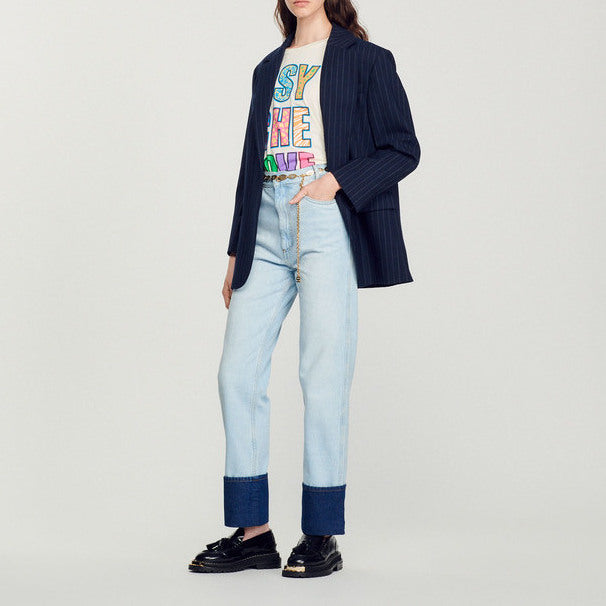 Pantalon taille haute Sandro seconde main