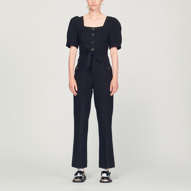 CombiPantalon en tweed Sandro seconde main