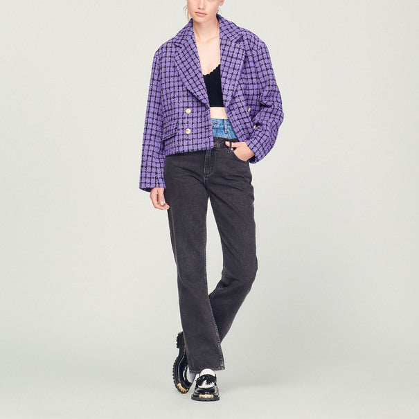 Veste courte en tweed Sandro seconde main