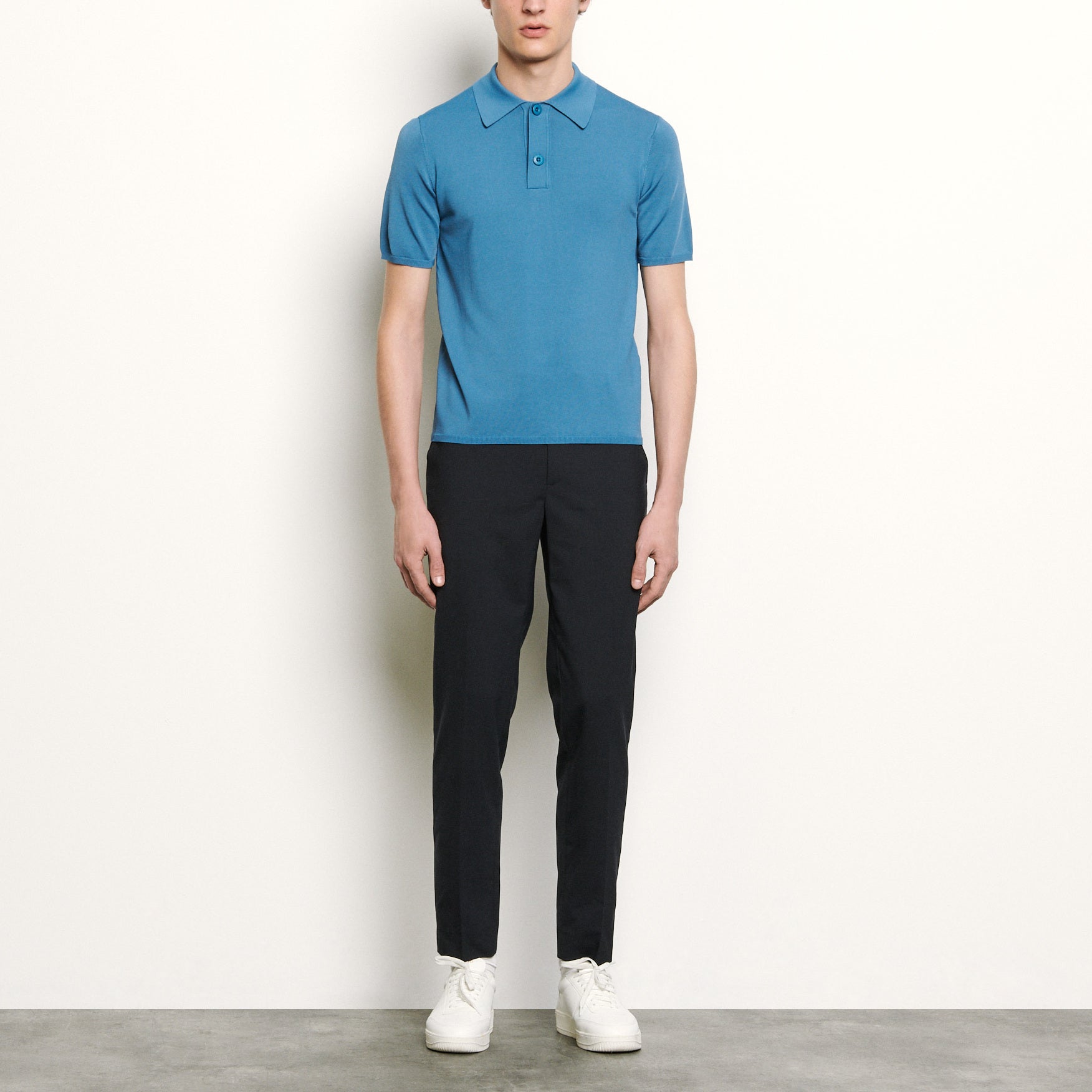 Polo en Maille fine manches courtes Sandro seconde main