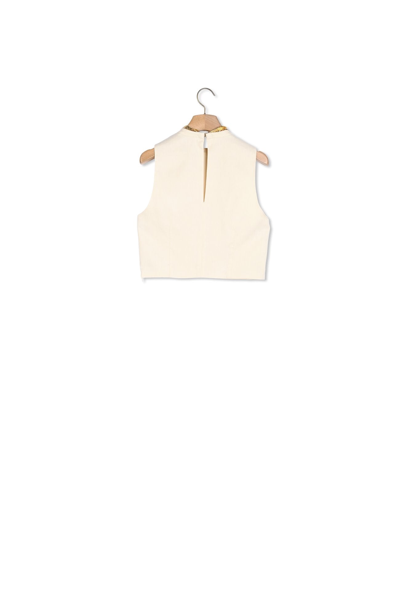 Top court en maille à collier Sandro seconde main