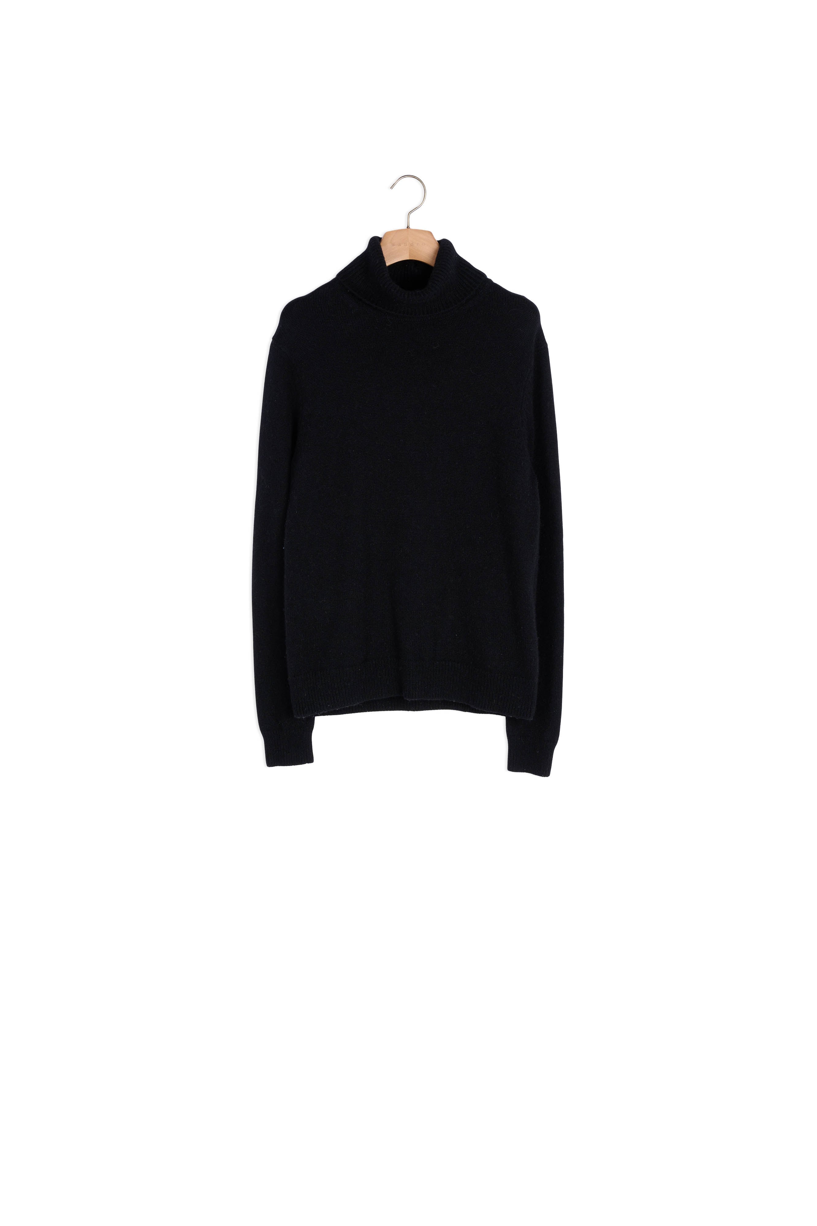 Pull à col roulé en laine et cachemire Sandro seconde main