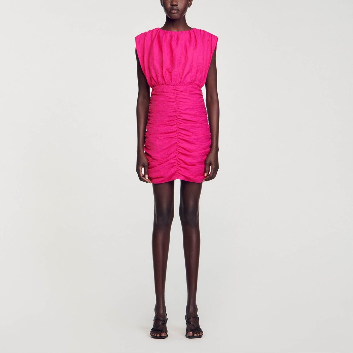 Robe courte drapée Sandro seconde main