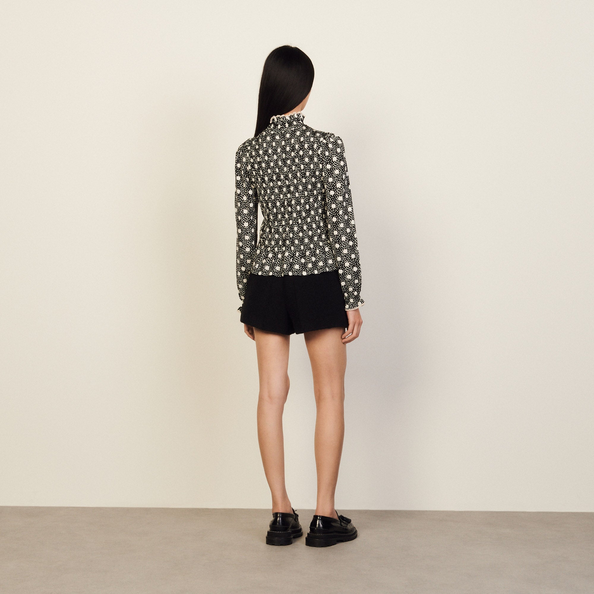 T-shirt Ecru Sandro seconde main