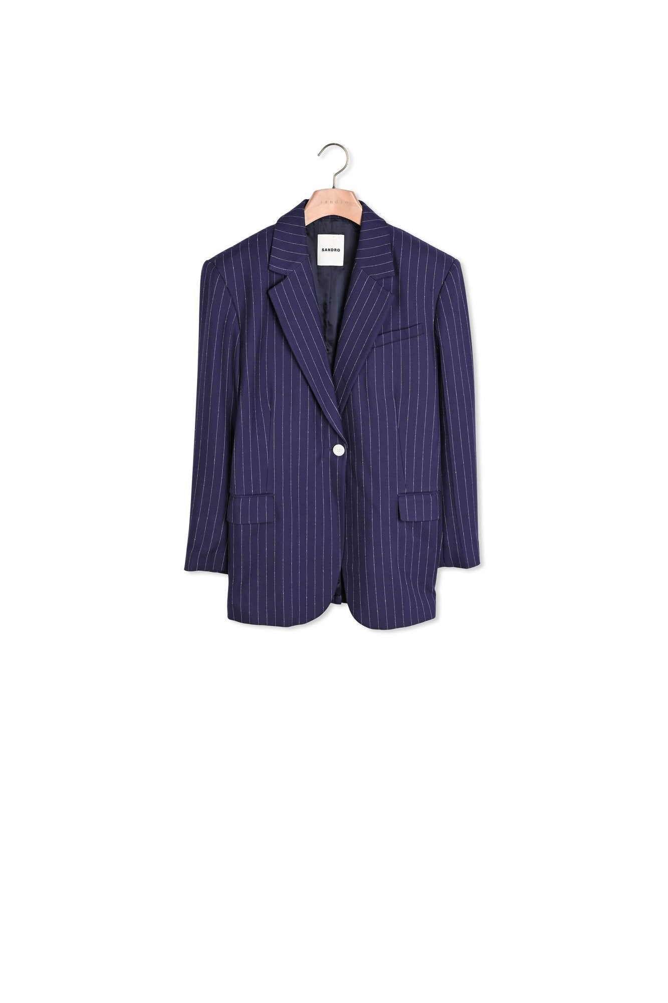 Veste de costume à rayures Sandro seconde main