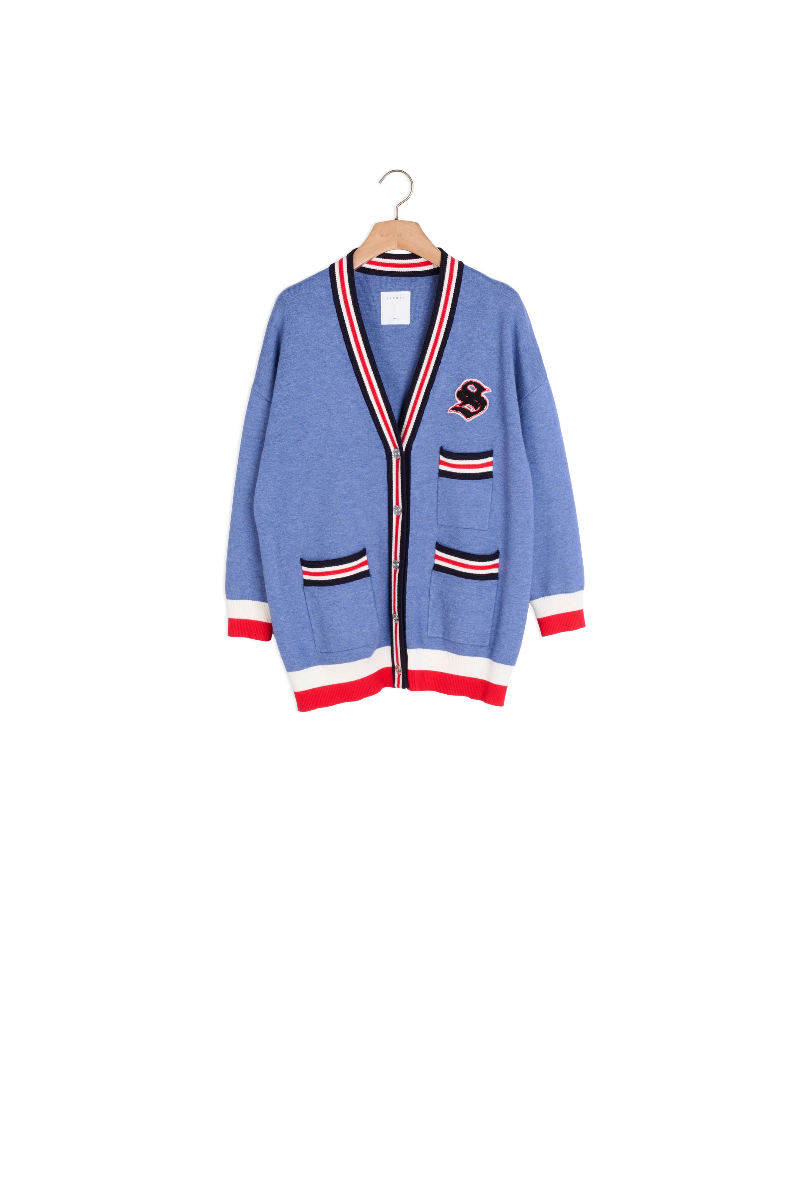 Cardigan à finitions crochet Sandro seconde main