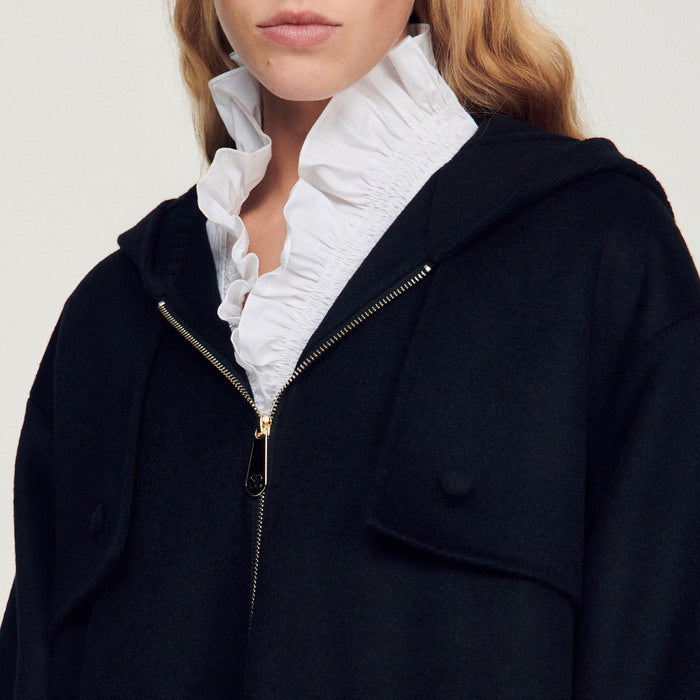 Manteau à capuche Sandro seconde main