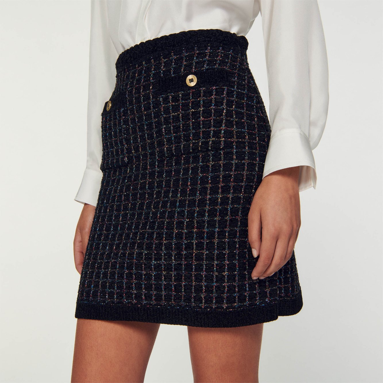 Jupe en Maille texturée Sandro seconde main