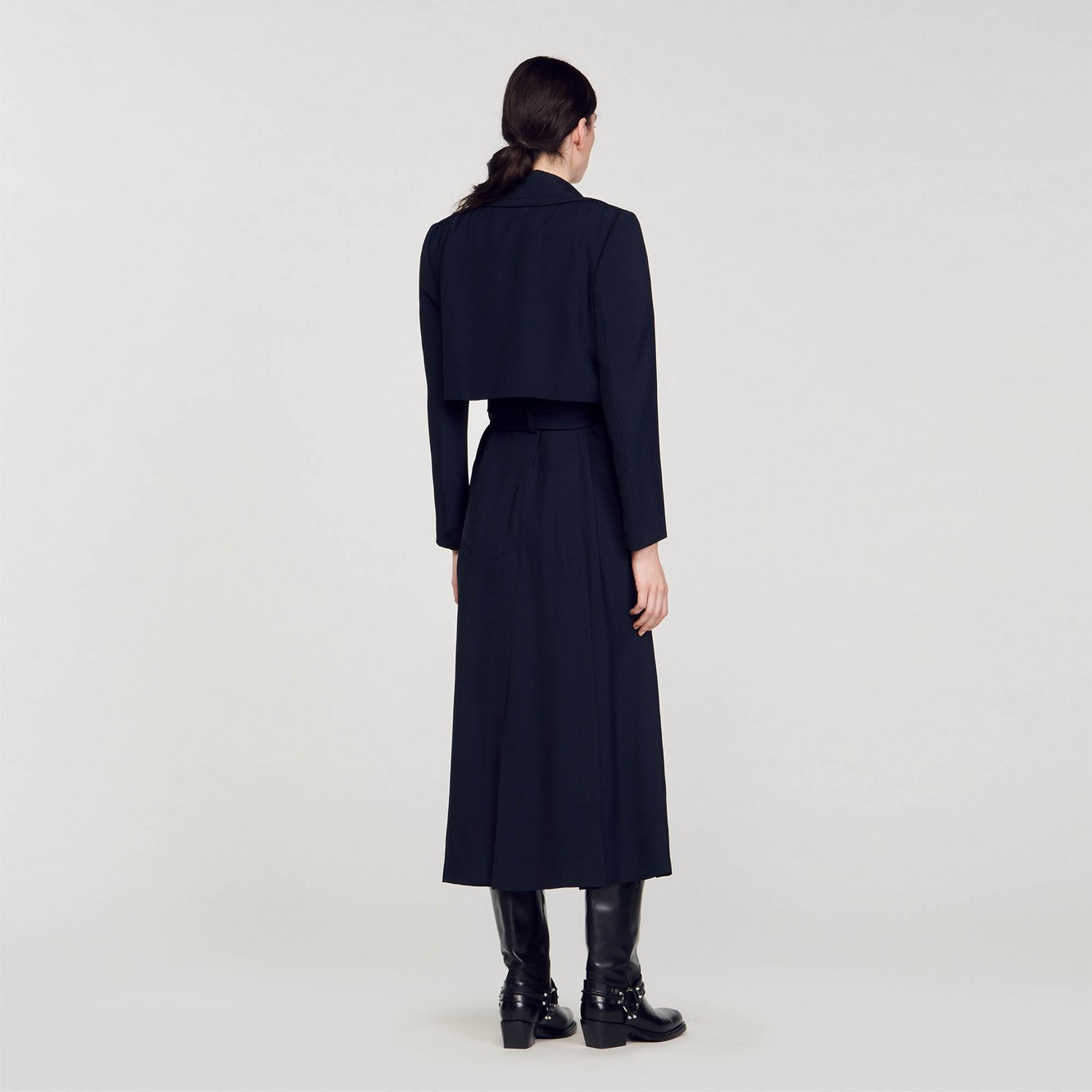 Trench long à découpes côtés Sandro seconde main