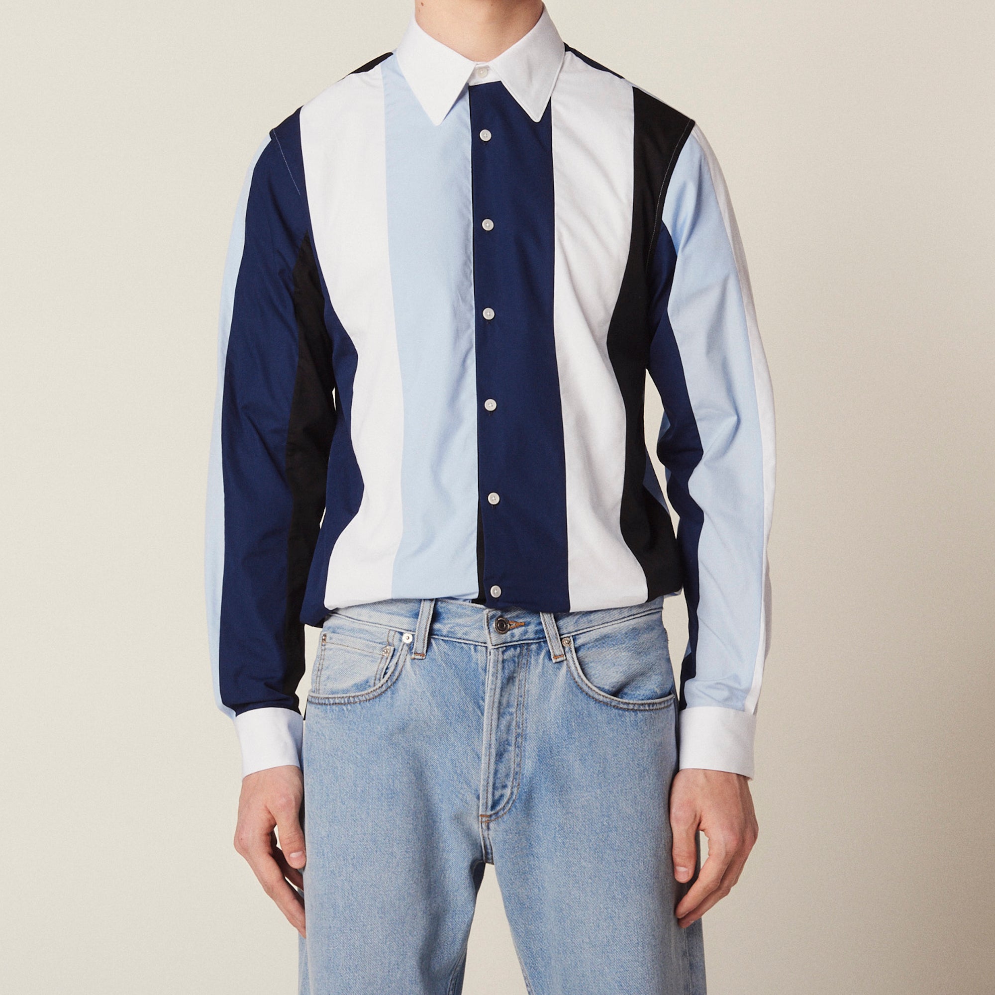 Chemise à rayures multicolore Sandro seconde main