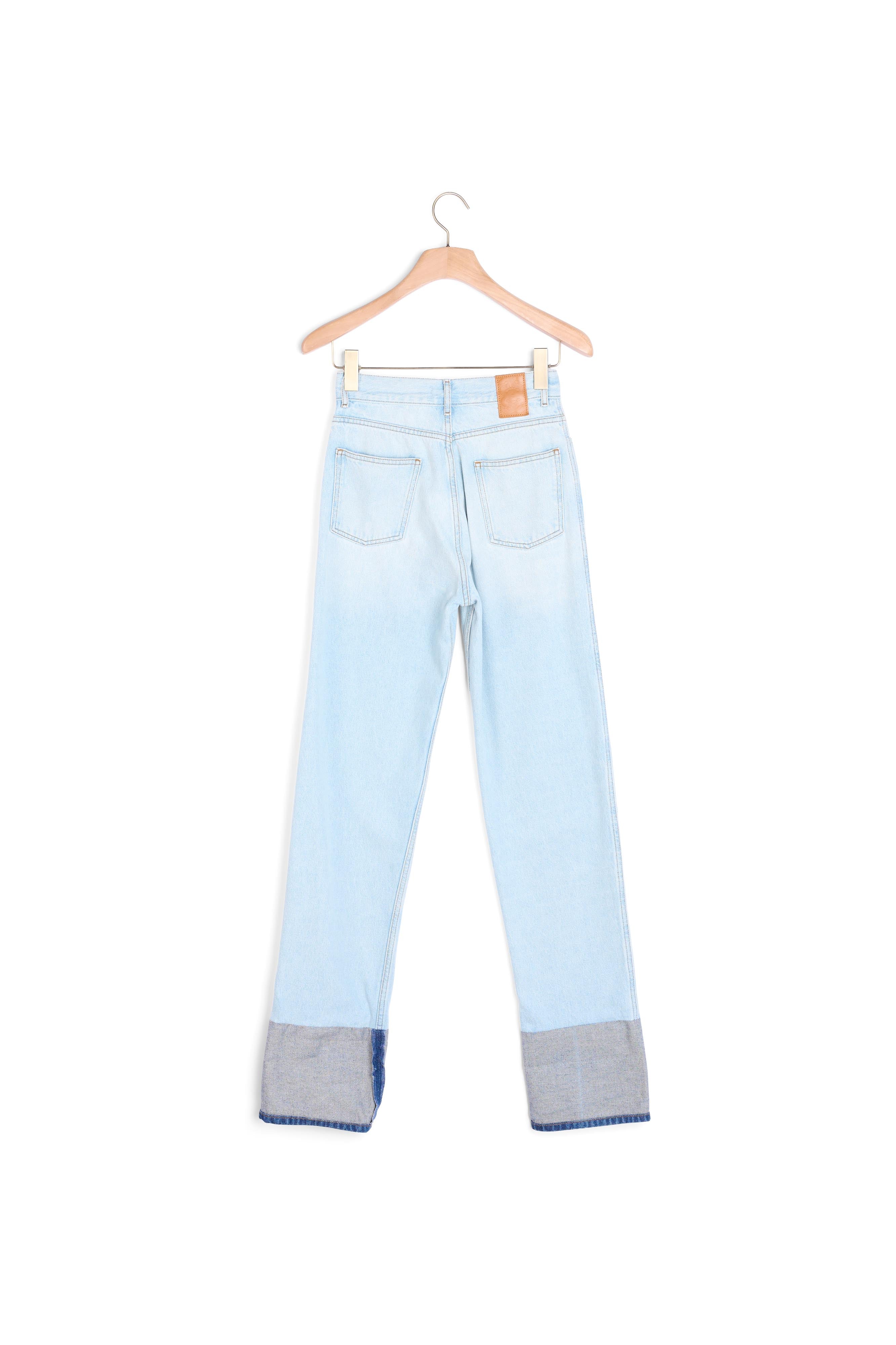 Jean délavé à revers contrasté Sandro seconde main