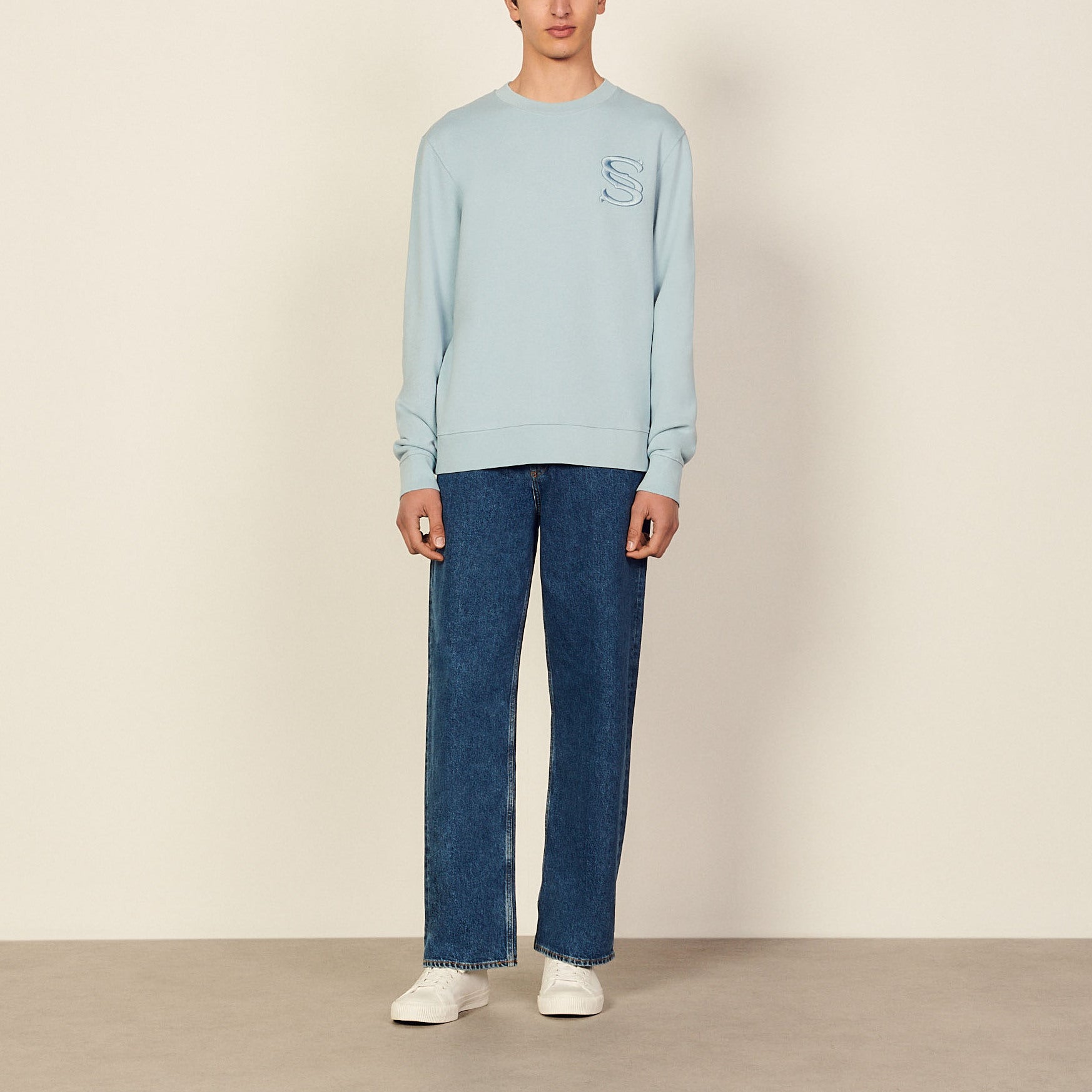 Sweat brodé Sandro seconde main