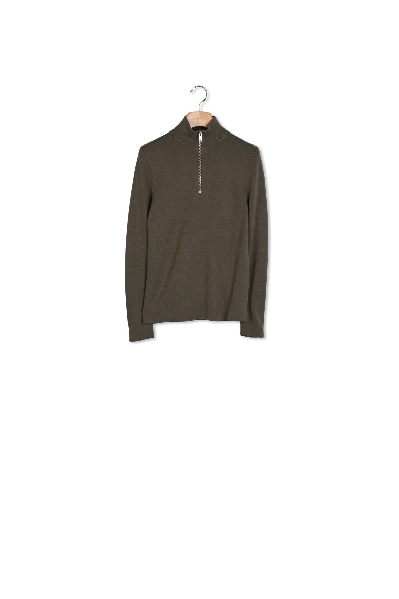 Pull en laine à col zippé Sandro seconde main