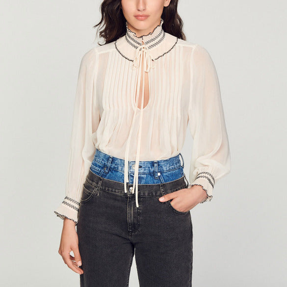 Top en mousseline Sandro seconde main