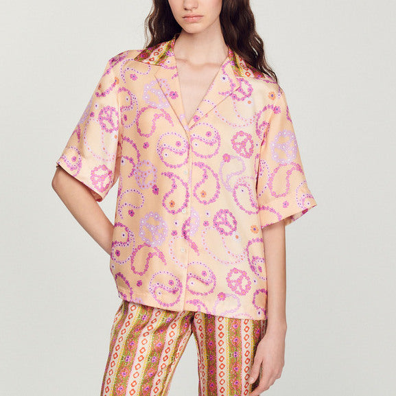 Chemise fluide imprimé Peace&Love Sandro seconde main