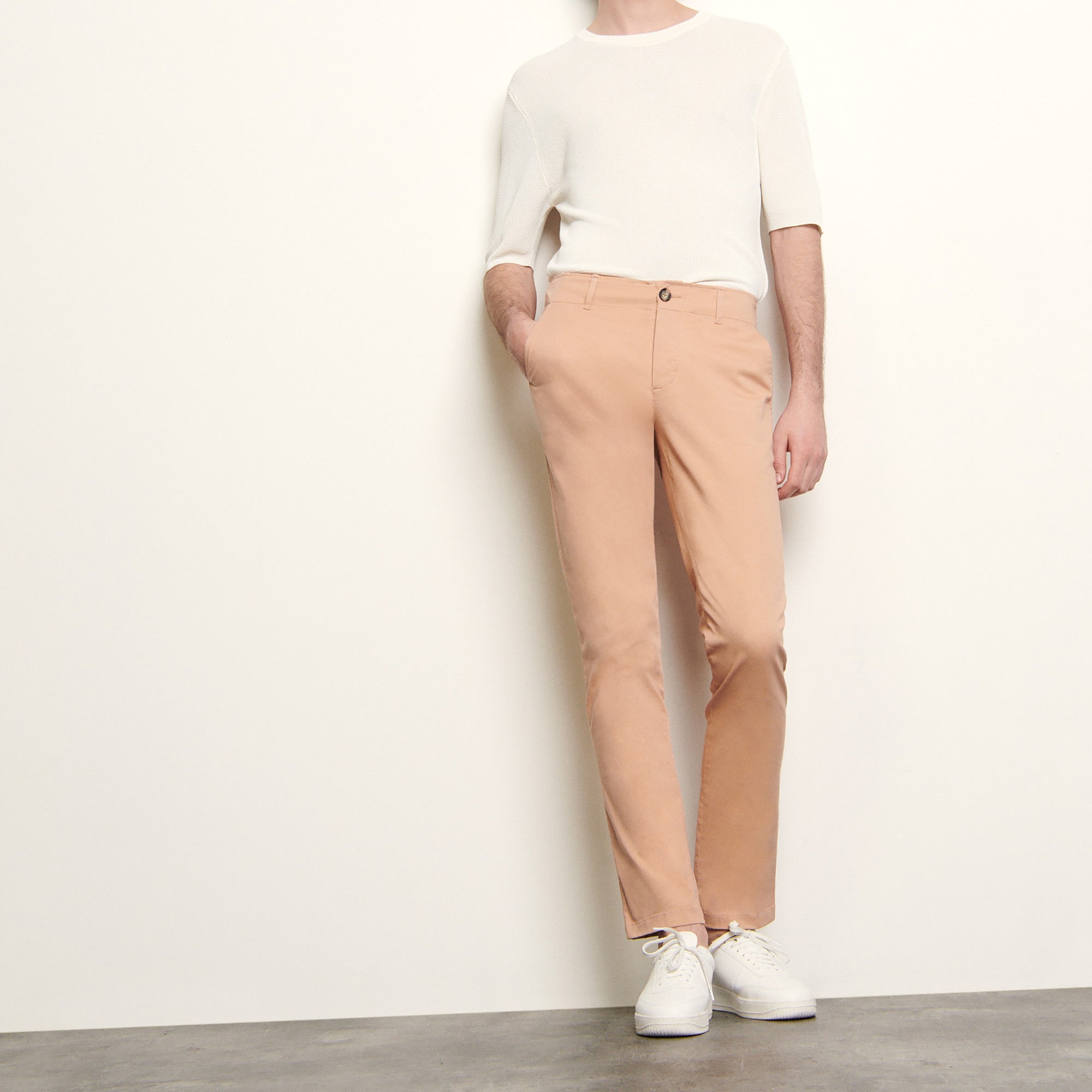 Pantalon chino en coton stretch Sandro seconde main
