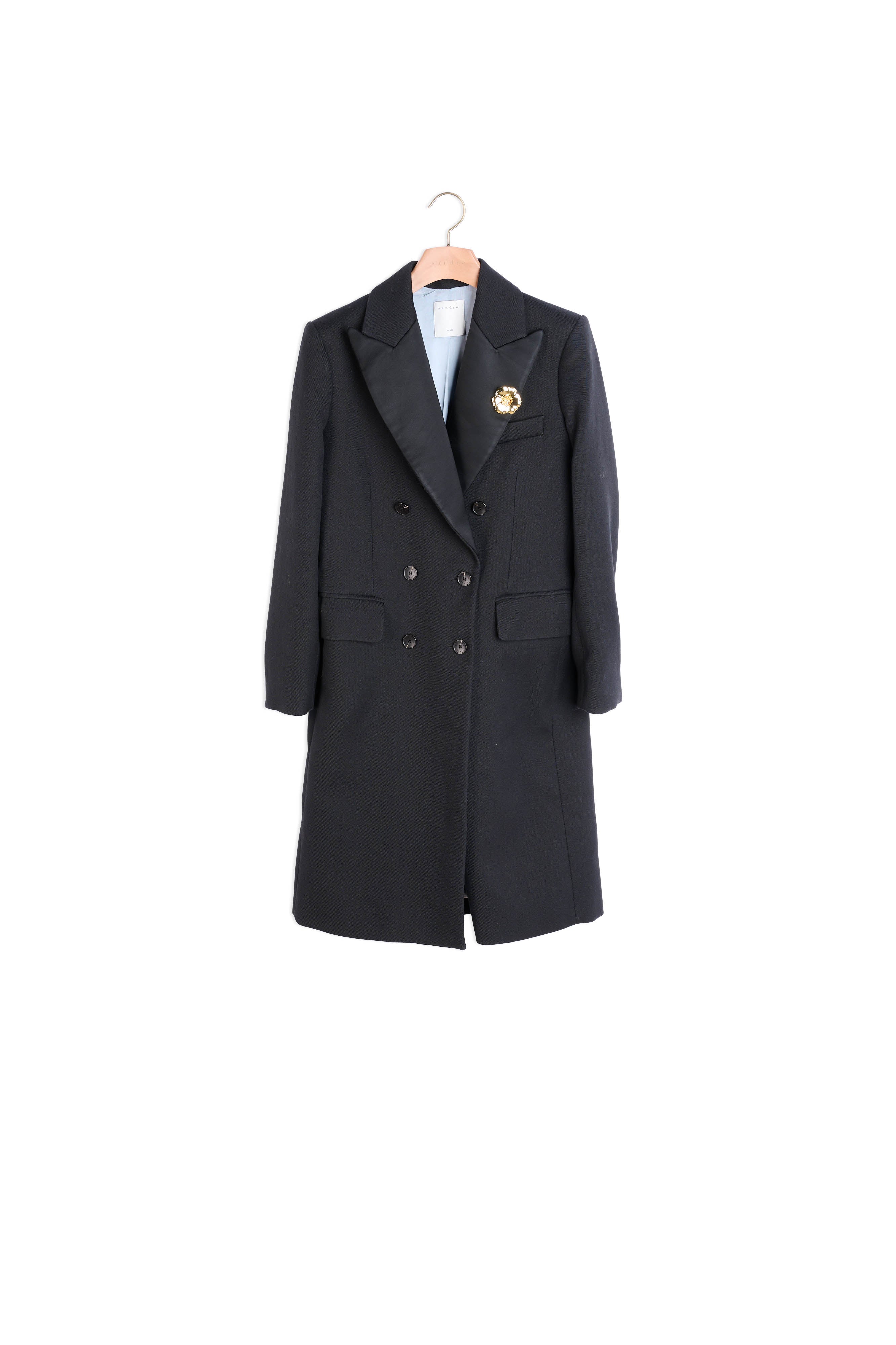 Outerwear Noir Sandro seconde main
