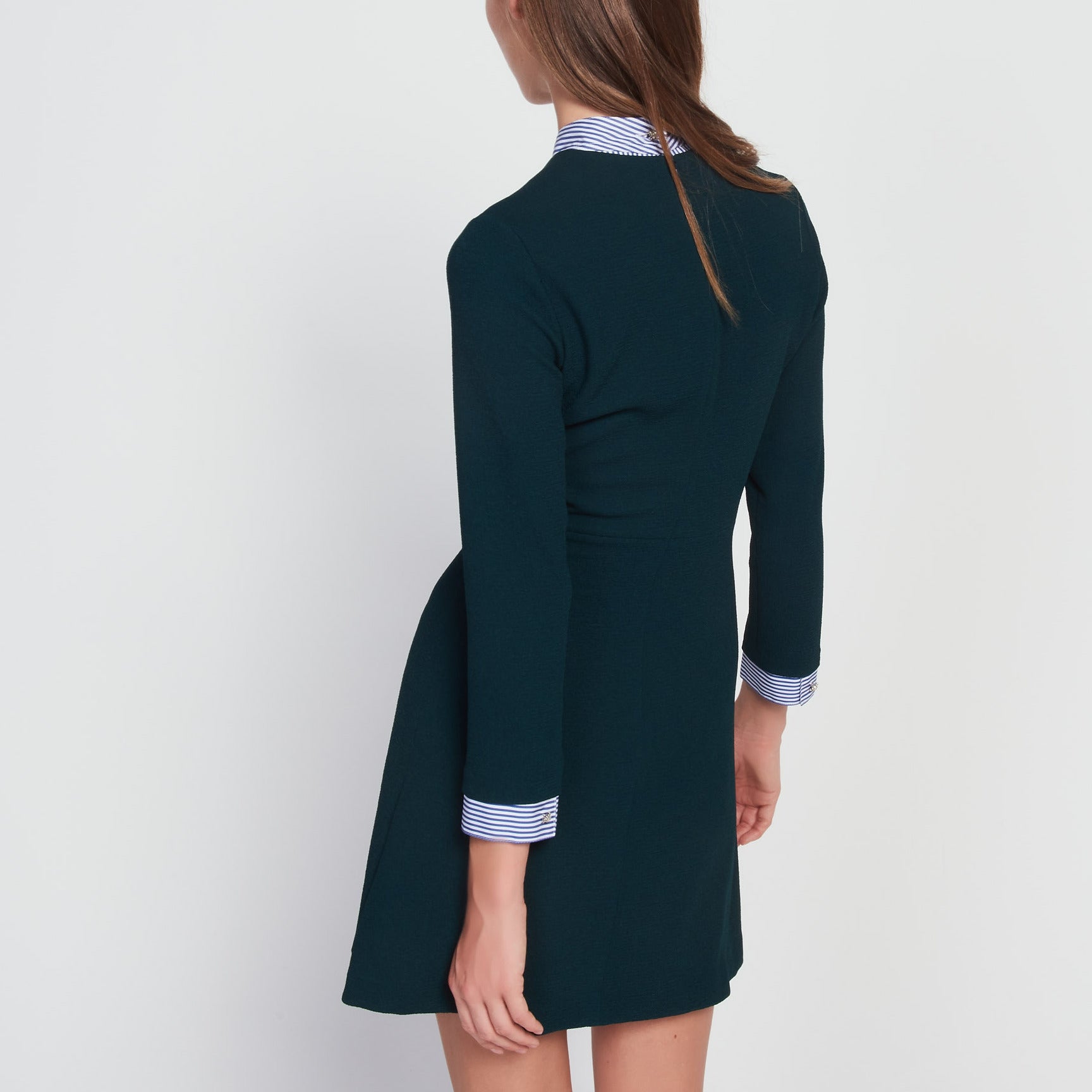 Robe détails rayés et boutons strassés Sandro seconde main