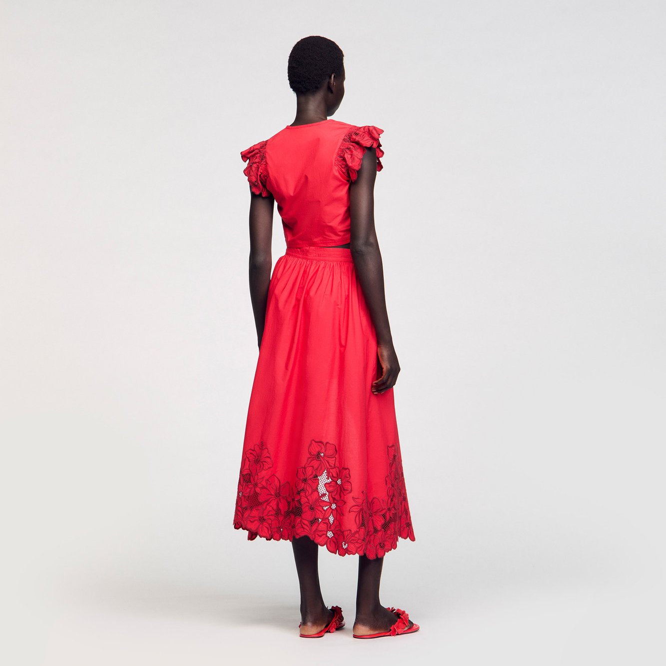 Jupe short à fleurs Sandro seconde main