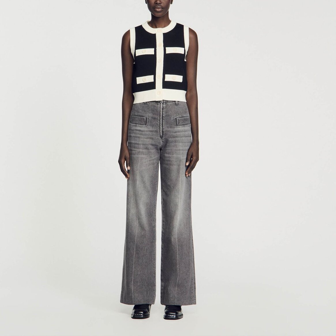 Gilet en Maille sans manches Sandro seconde main