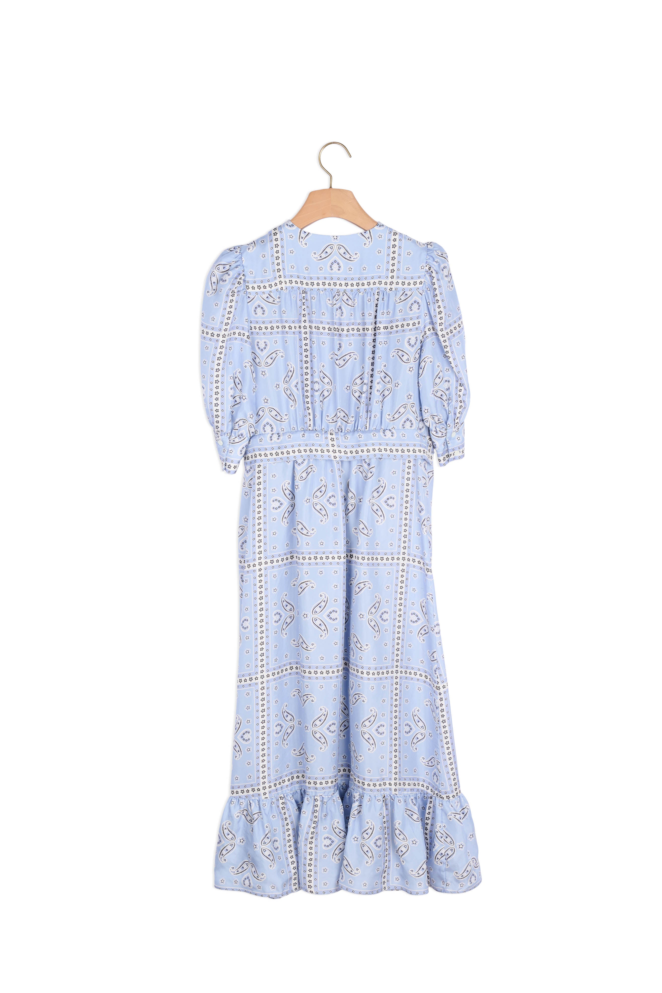 Robe longue portefeuille imprimé bandana Sandro seconde main