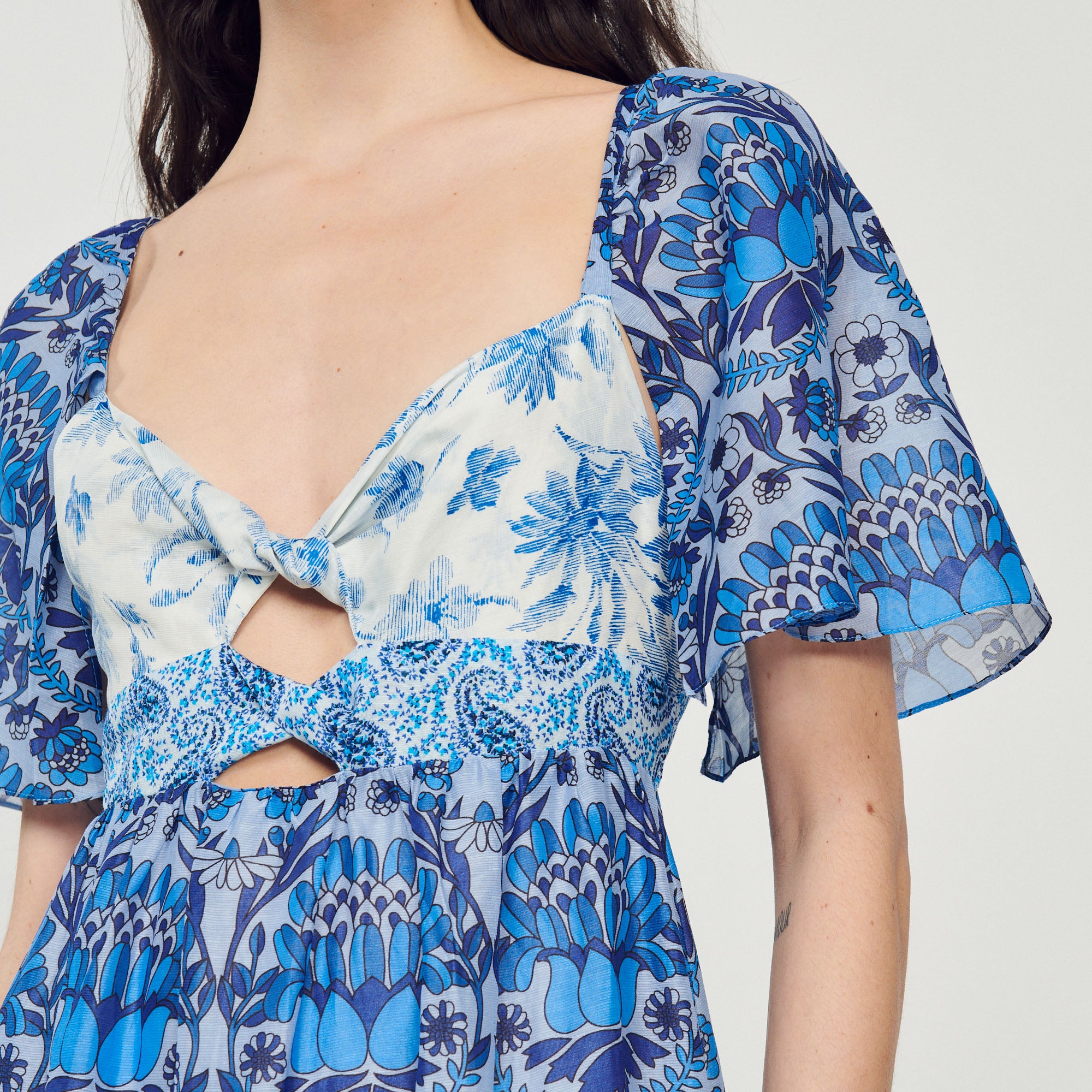 Robe longue imprimé foulard Sandro seconde main