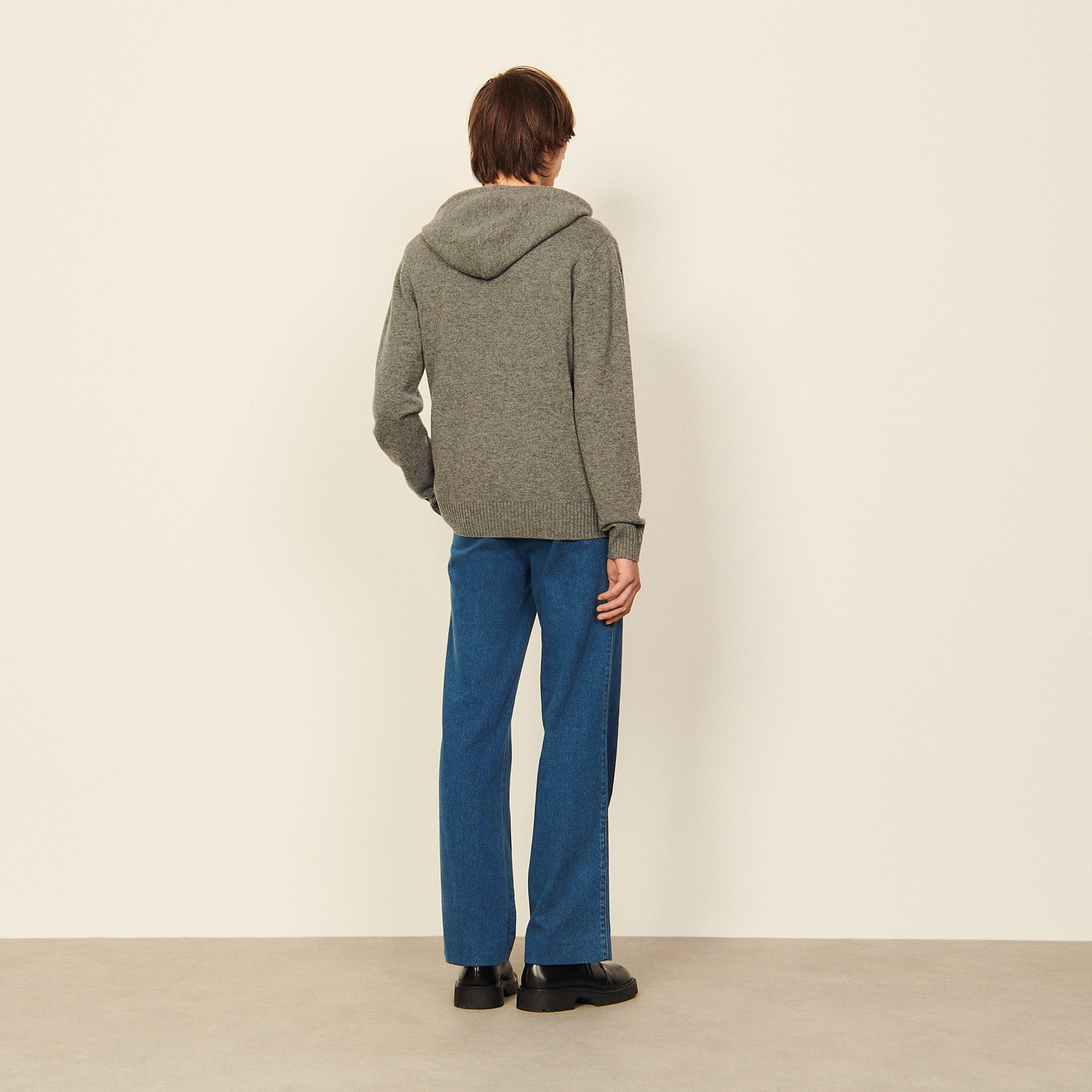 Pull gris chiné Sandro seconde main