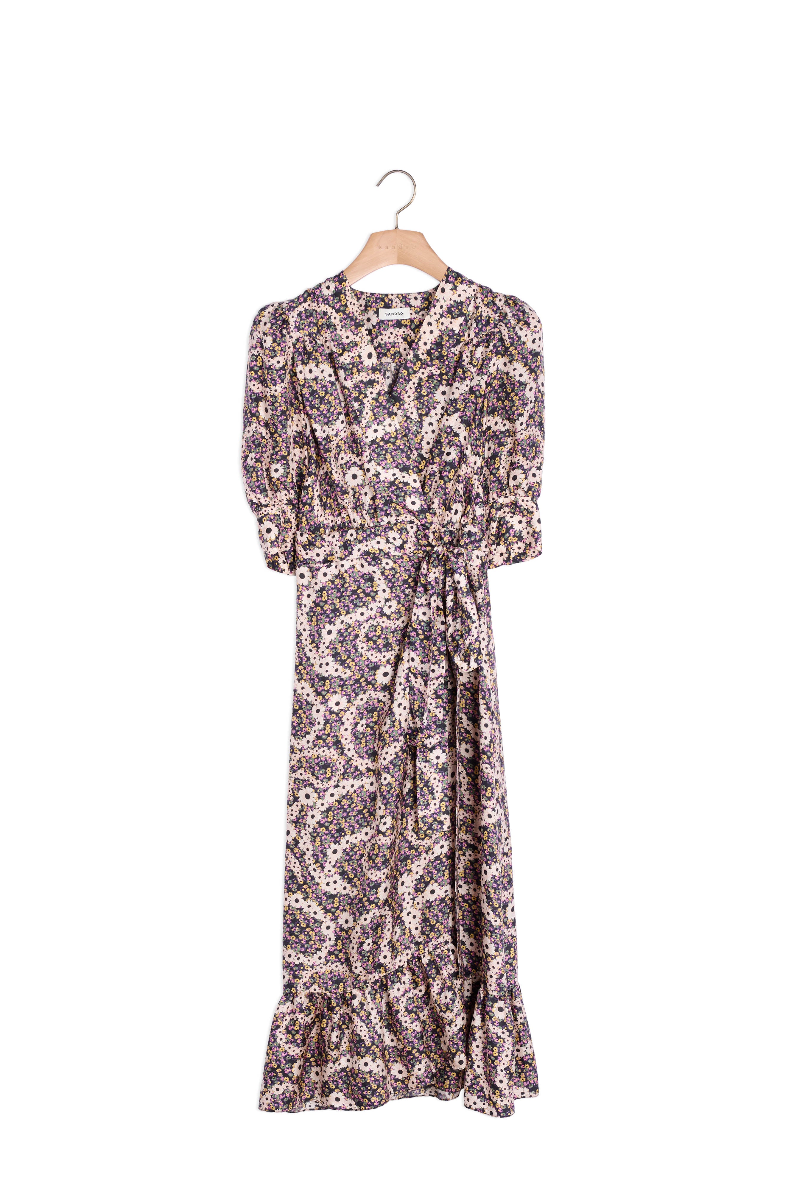 Robe longue à imprimé cachemire Sandro seconde main