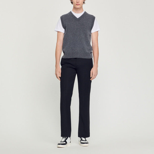 Pull en laine et cachemire Homme Sandro seconde main