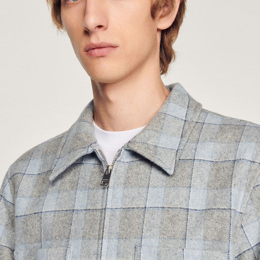 SurChemise en laine doublée Sandro seconde main