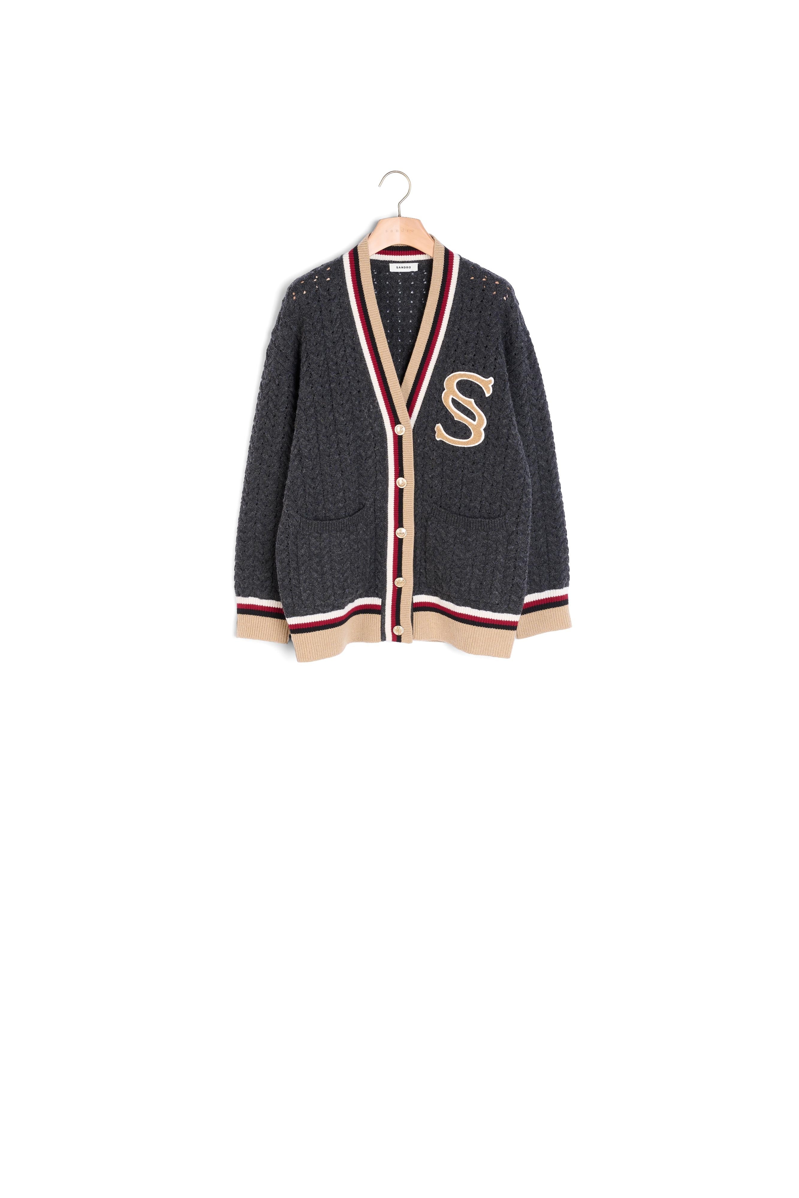 Cardicoat à patch double S Sandro seconde main