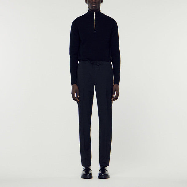 Pantalon à ceinture élastiquée Sandro seconde main