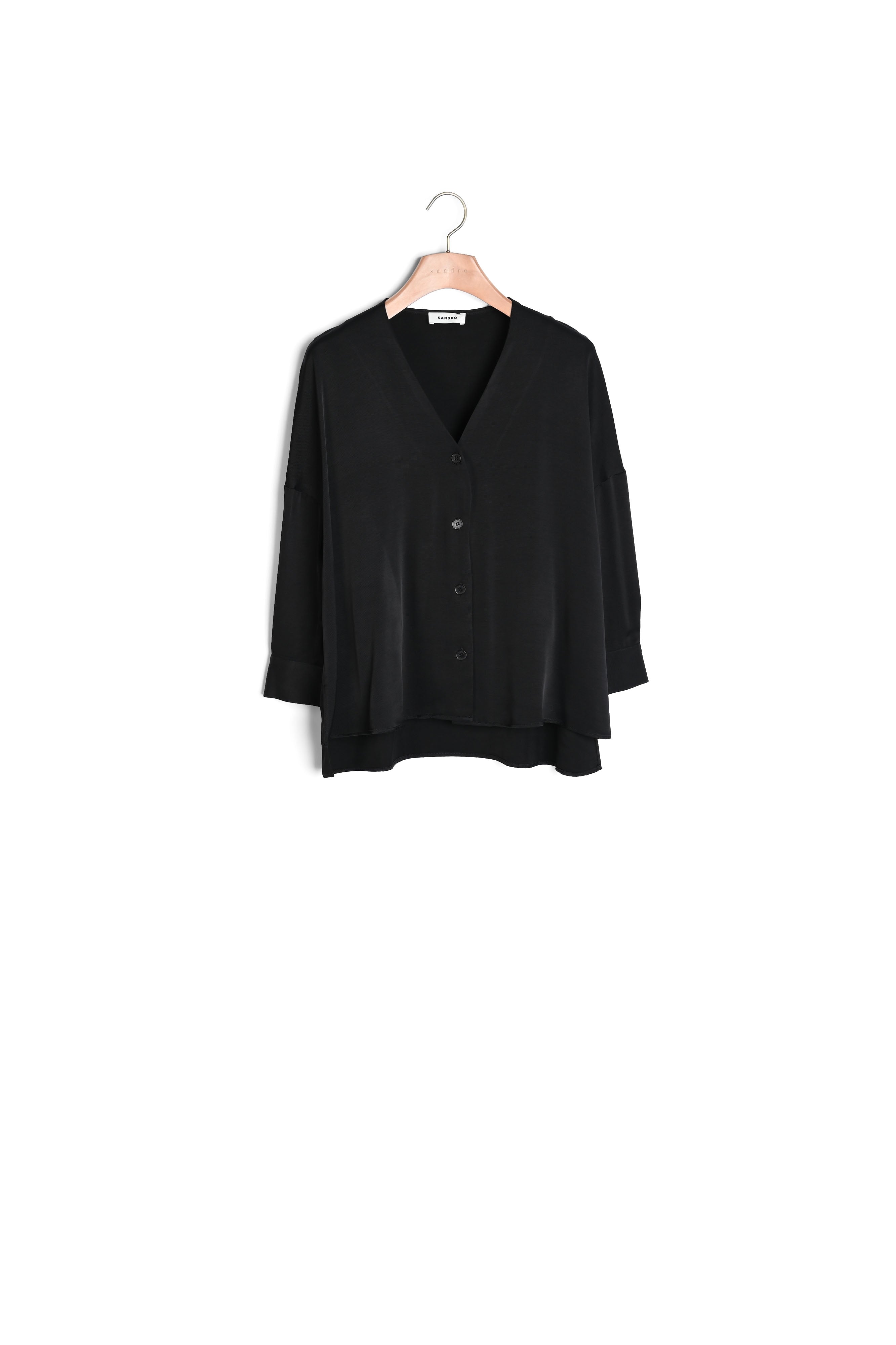 Chemise Noire Sandro seconde main