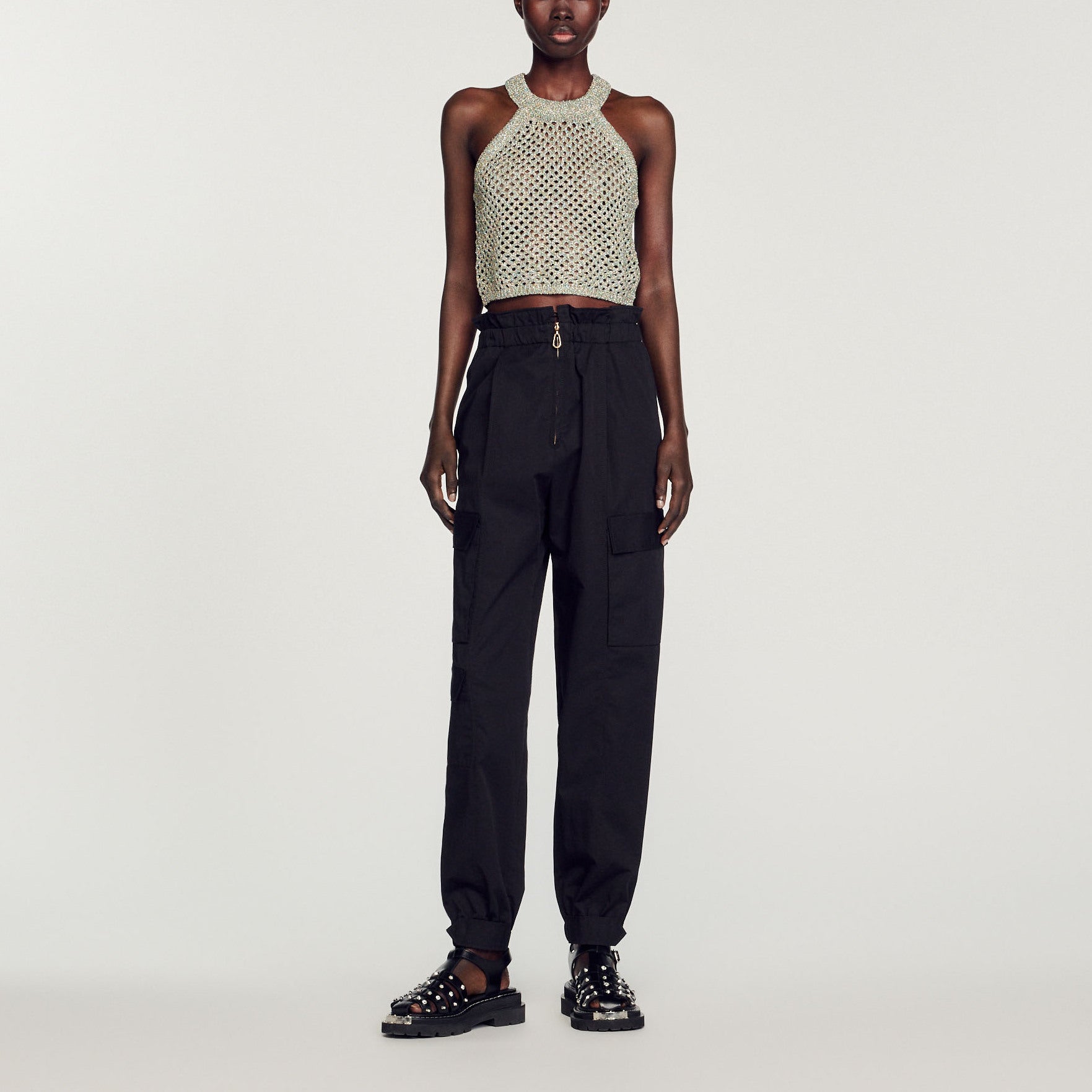 Top court en crochet Sandro seconde main