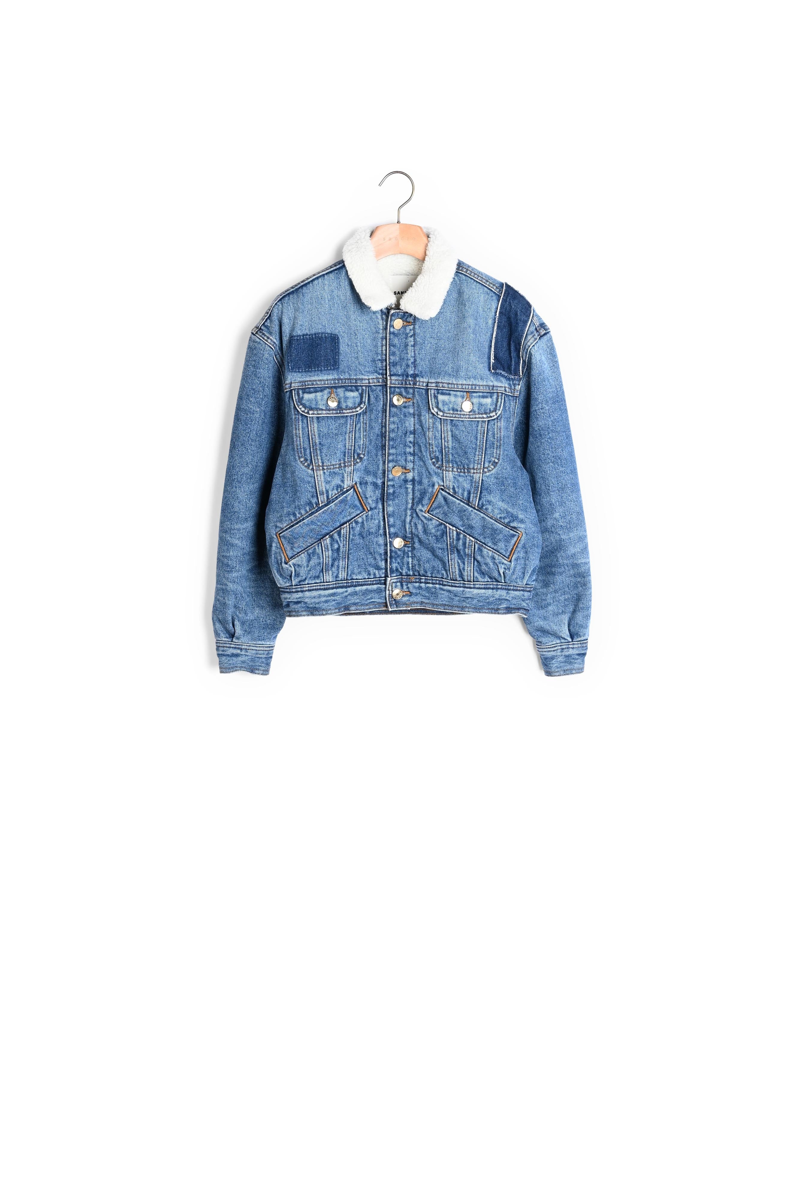 Veste en Jean doublée Sandro seconde main