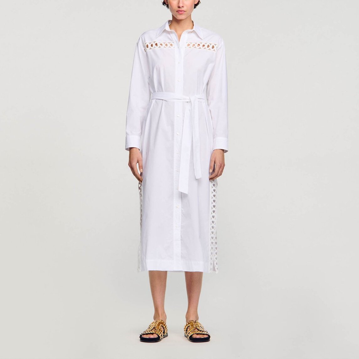 Robe Chemise longue Sandro seconde main