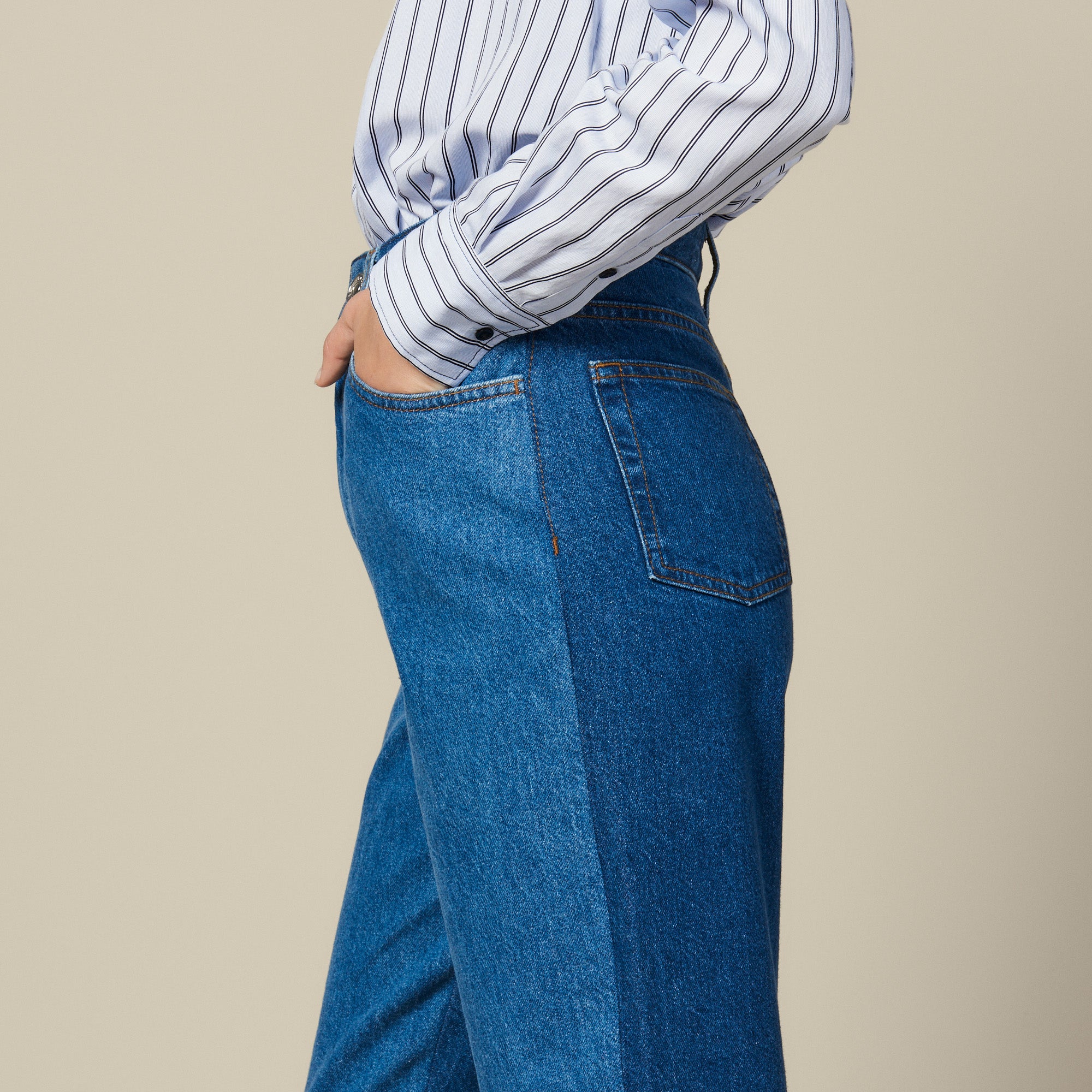 Jean coupe mom bicolore Sandro seconde main