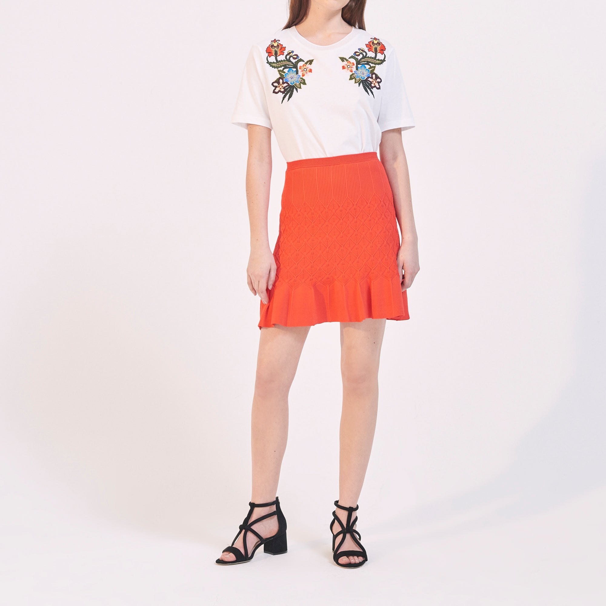 Jupe Maille en relief Sandro seconde main