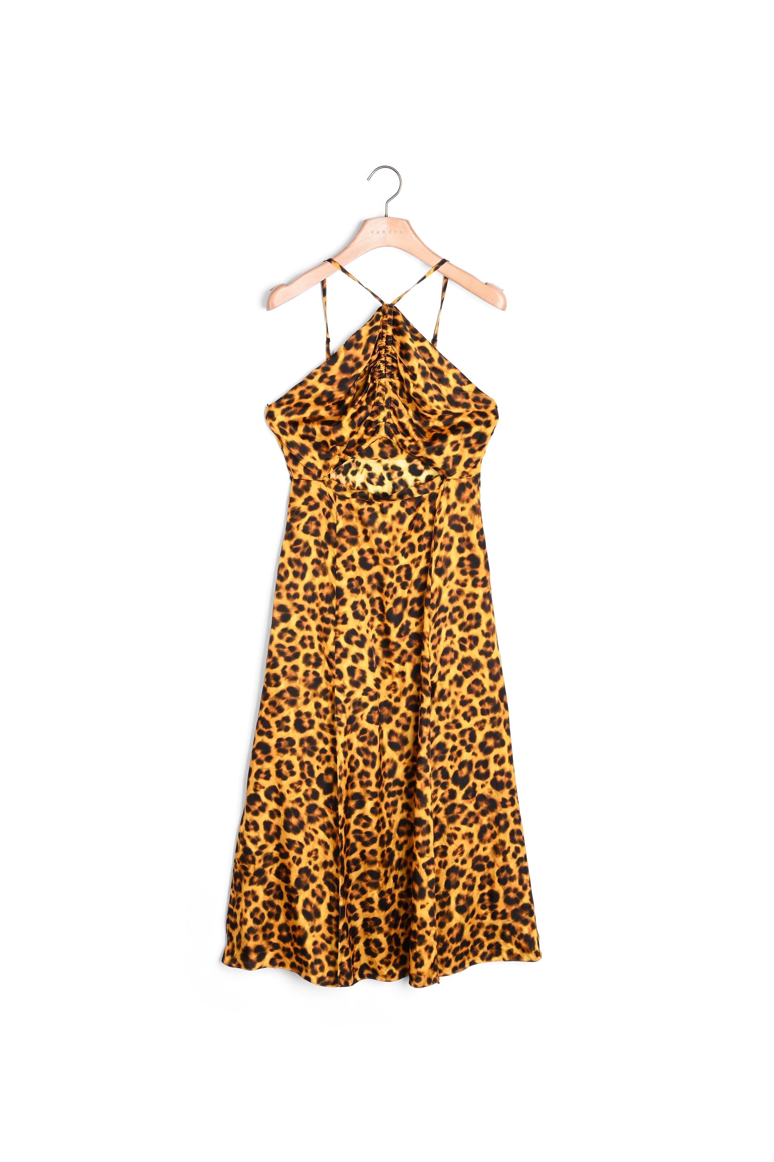 Robe longue imprimé léopard Sandro seconde main